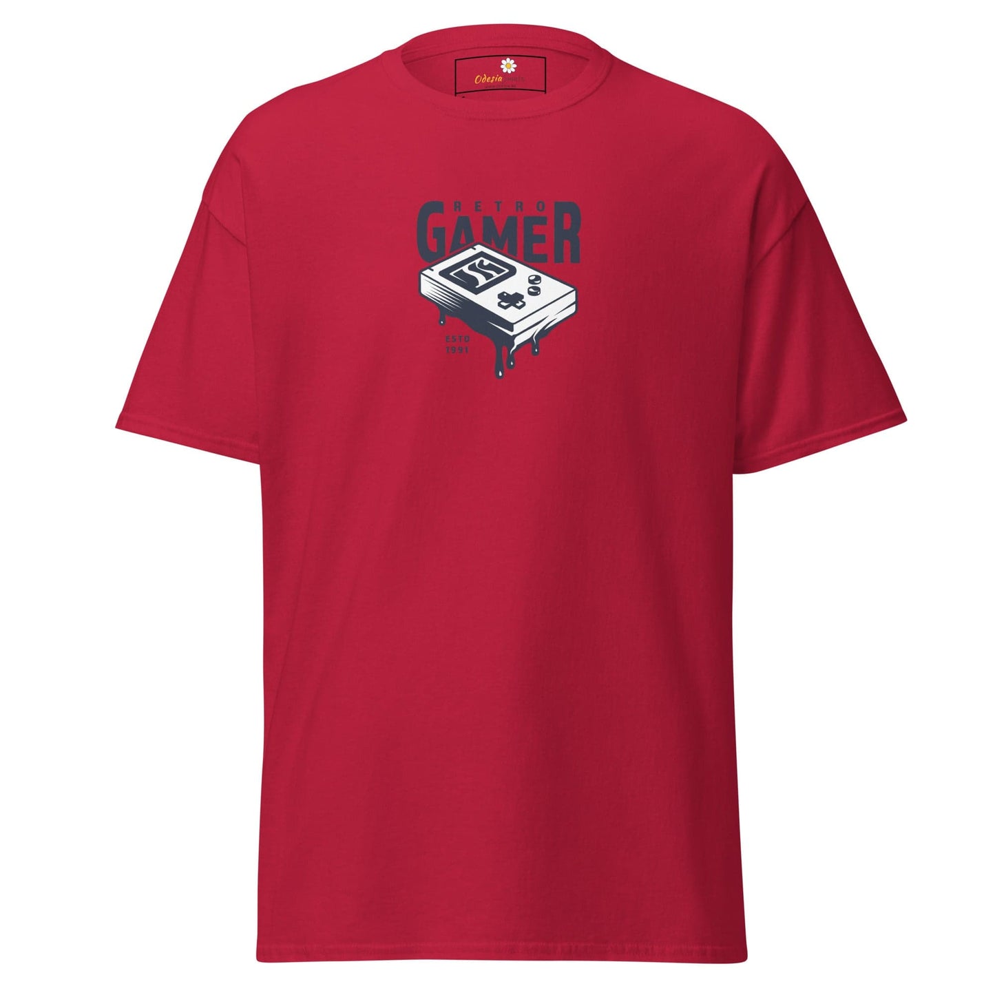 Unisex classic tee - IT RETRO GAMER - REGULAR - Cardinal / S