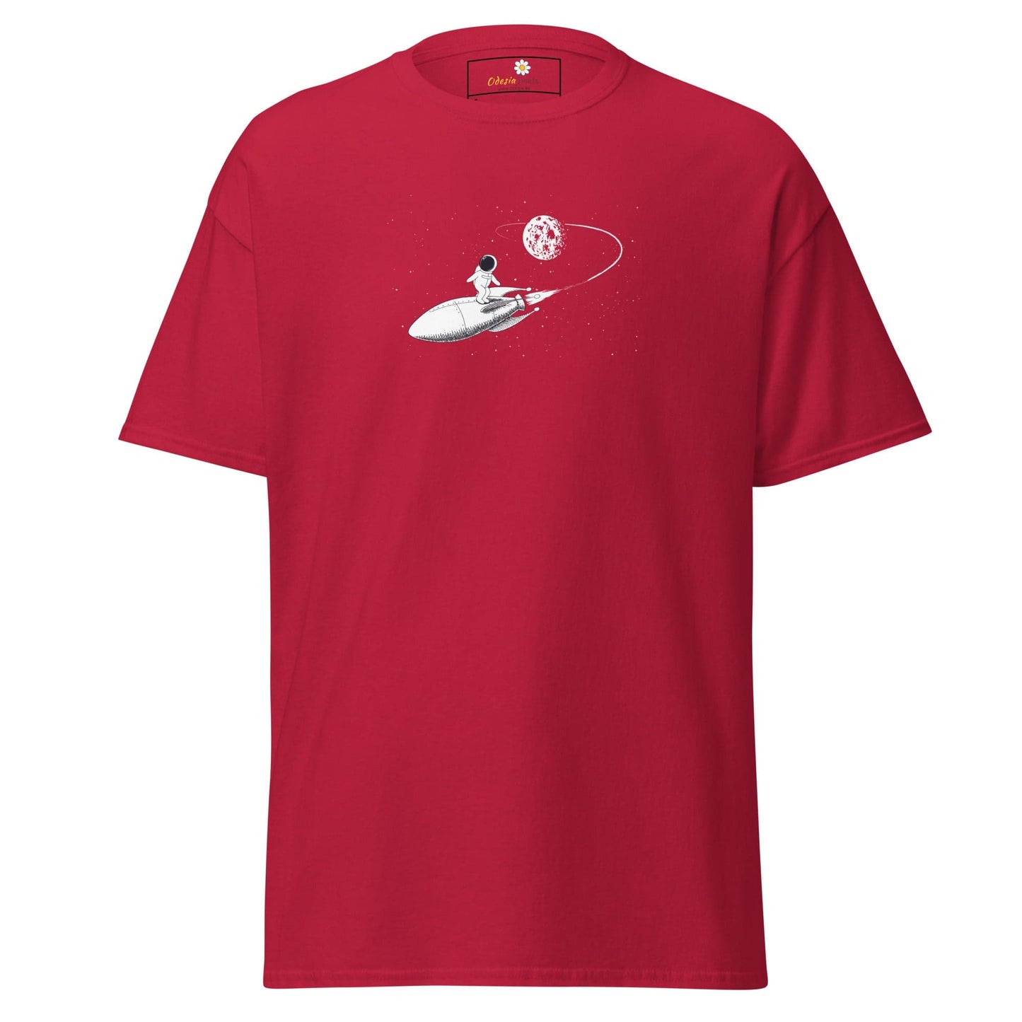 Unisex classic tee - ASTRONAUT ROCKET - REGULAR - Cardinal / S