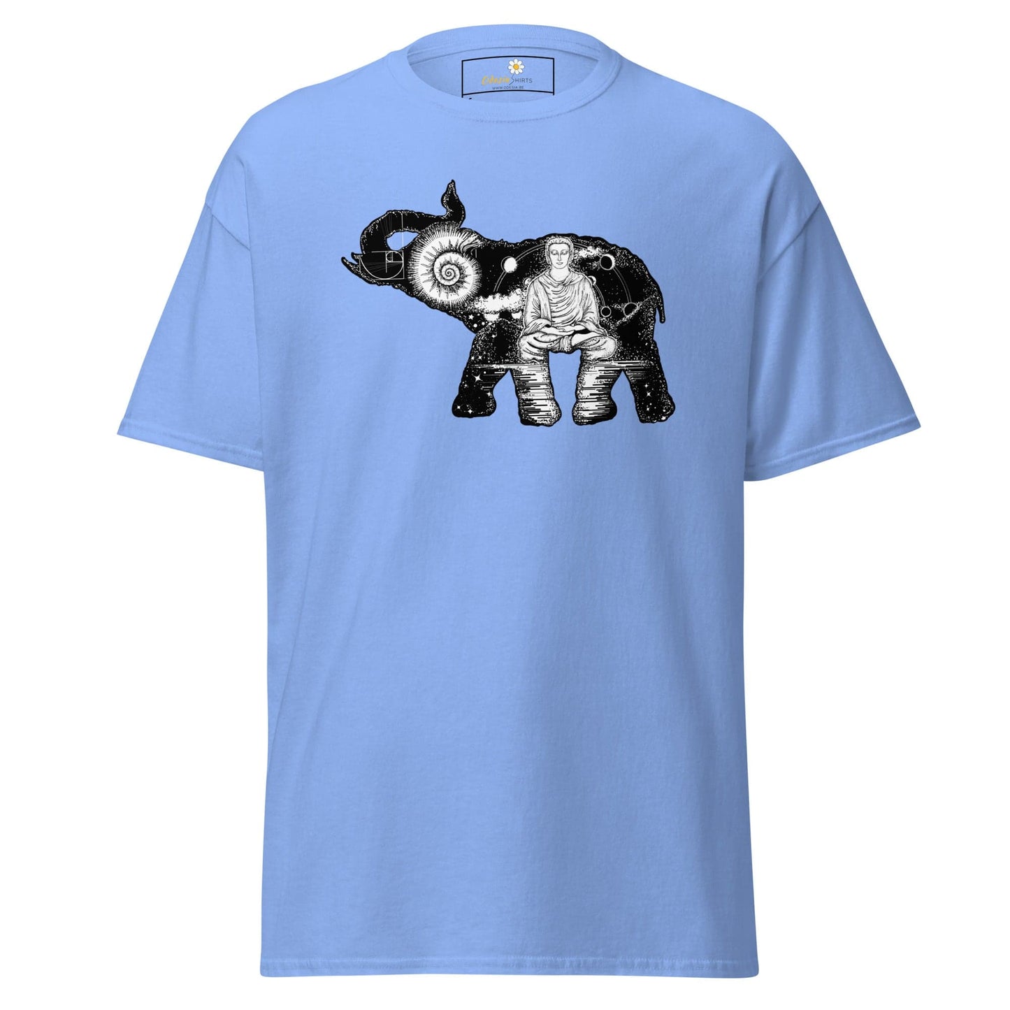 Unisex classic t-shirt - MYSTIC ELEPHANT MEDITATION - REGULAR - Carolina Blue / S