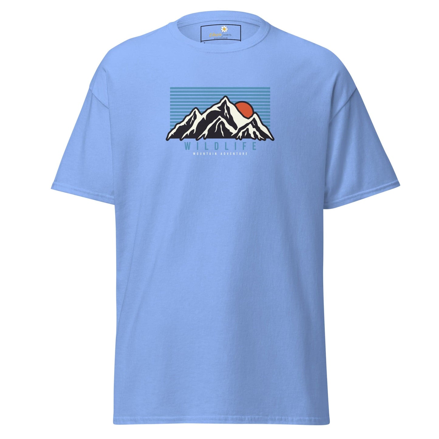 Unisex classic tee - NATURE MOUNTAIN WILDLIFE - REGULAR - Carolina Blue / S