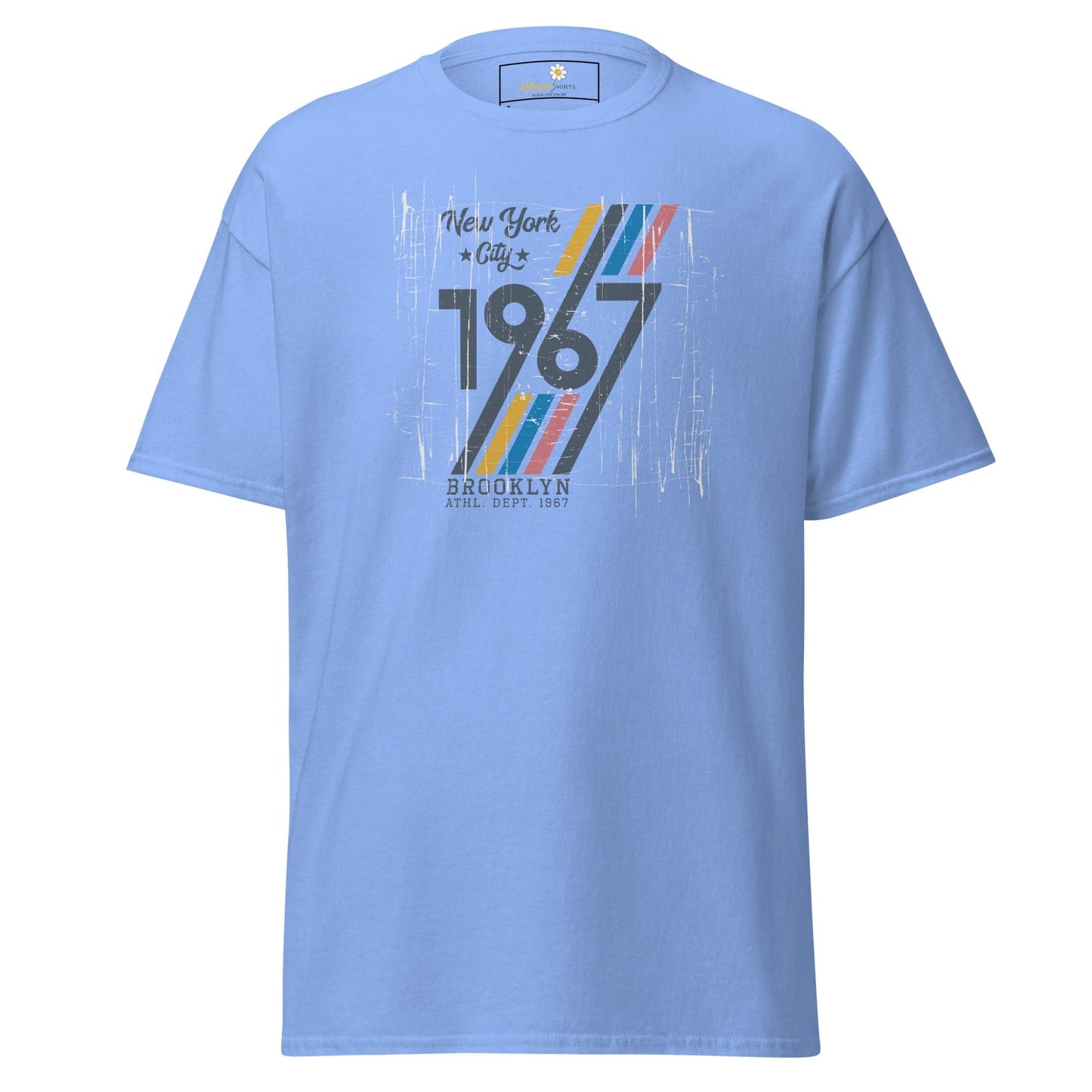 Unisex classic t-shirt - URBAN 1967 NY CITY - REGULAR - Carolina Blue / S
