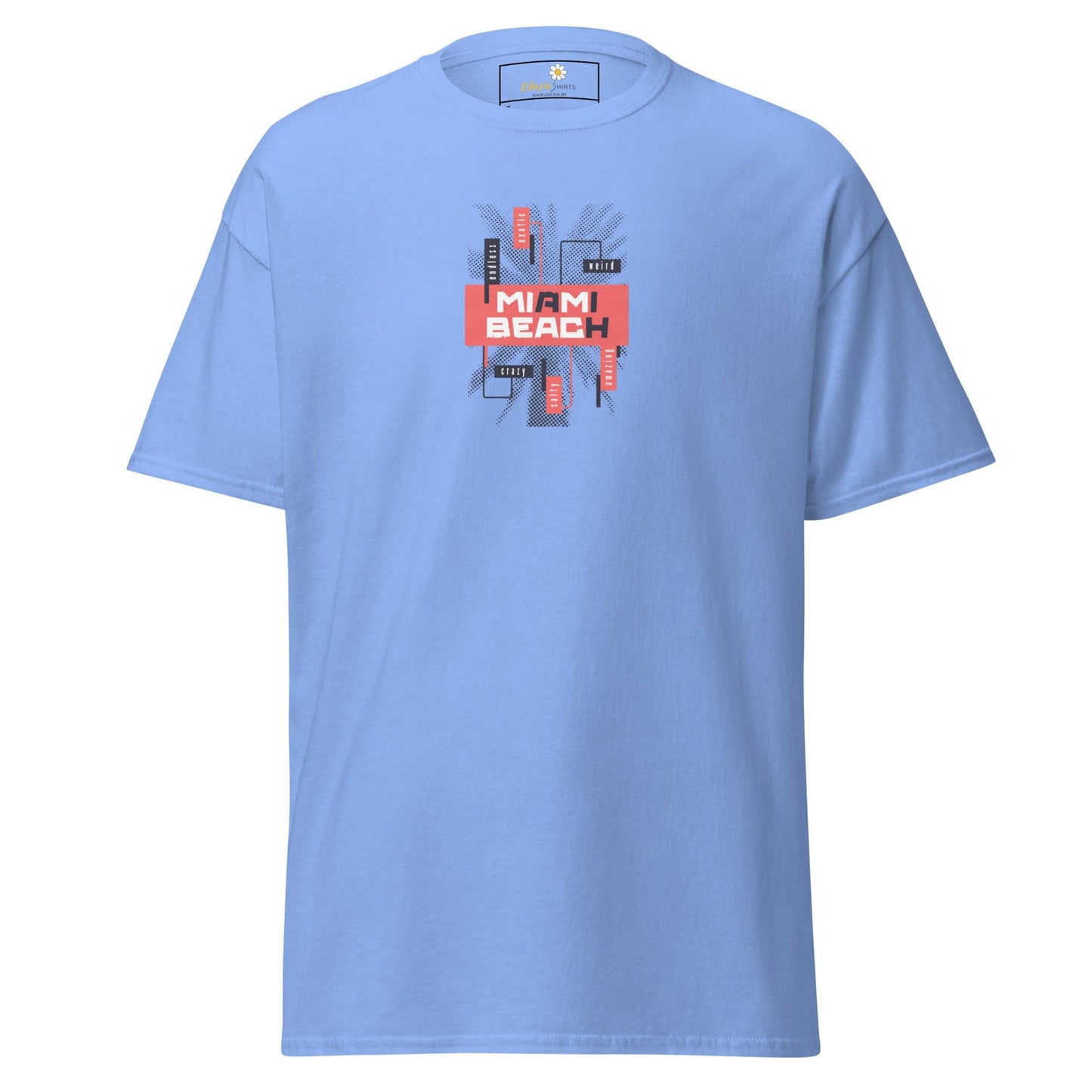 Unisex classic tee - COUNTRY SUMMER MIAMI BEACH - REGULAR - Carolina Blue / S
