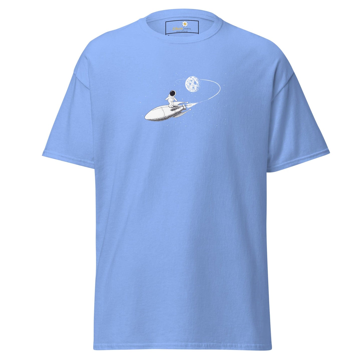 Unisex classic tee - ASTRONAUT ROCKET - REGULAR - Carolina Blue / S