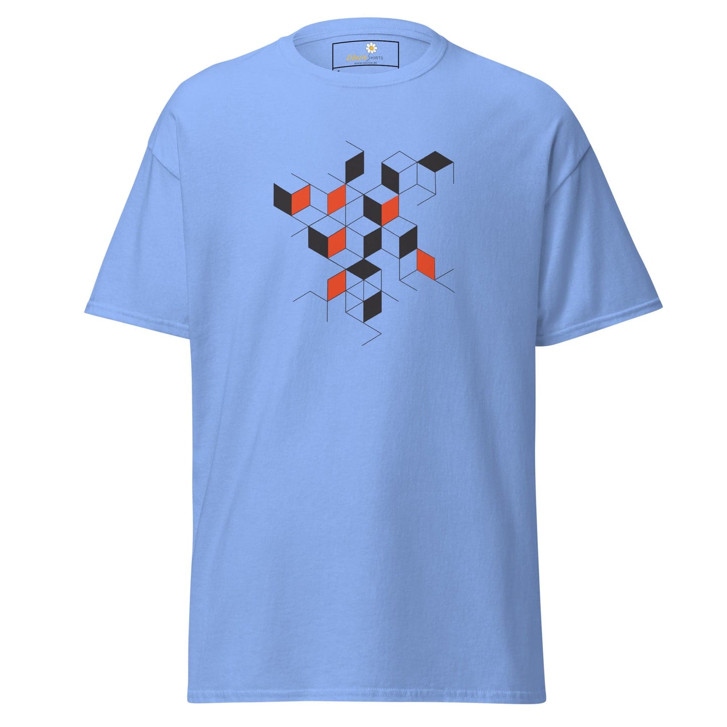 Unisex classic tee - ABSTRACT SQUARES - REGULAR - Carolina Blue / S