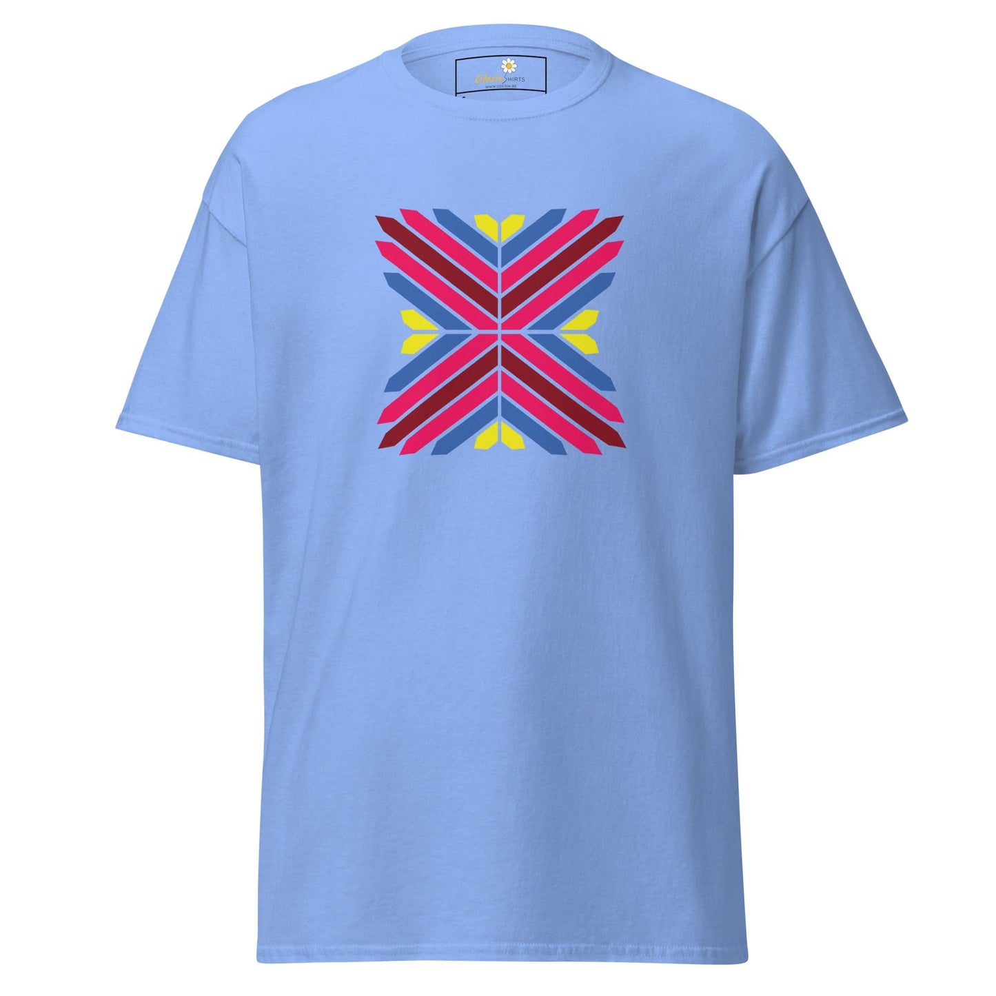 Unisex classic tee - ABSTRACT TRIANGLES - REGULAR - Carolina Blue / S