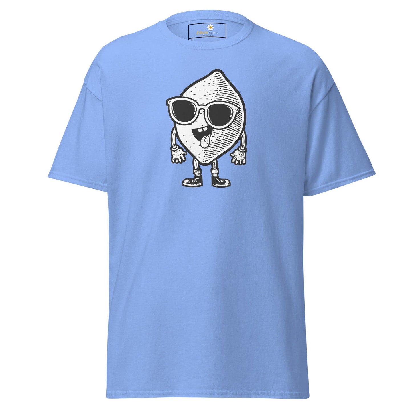 Unisex classic t-shirt - FUN LEMON FACE - REGULAR - Carolina Blue / S