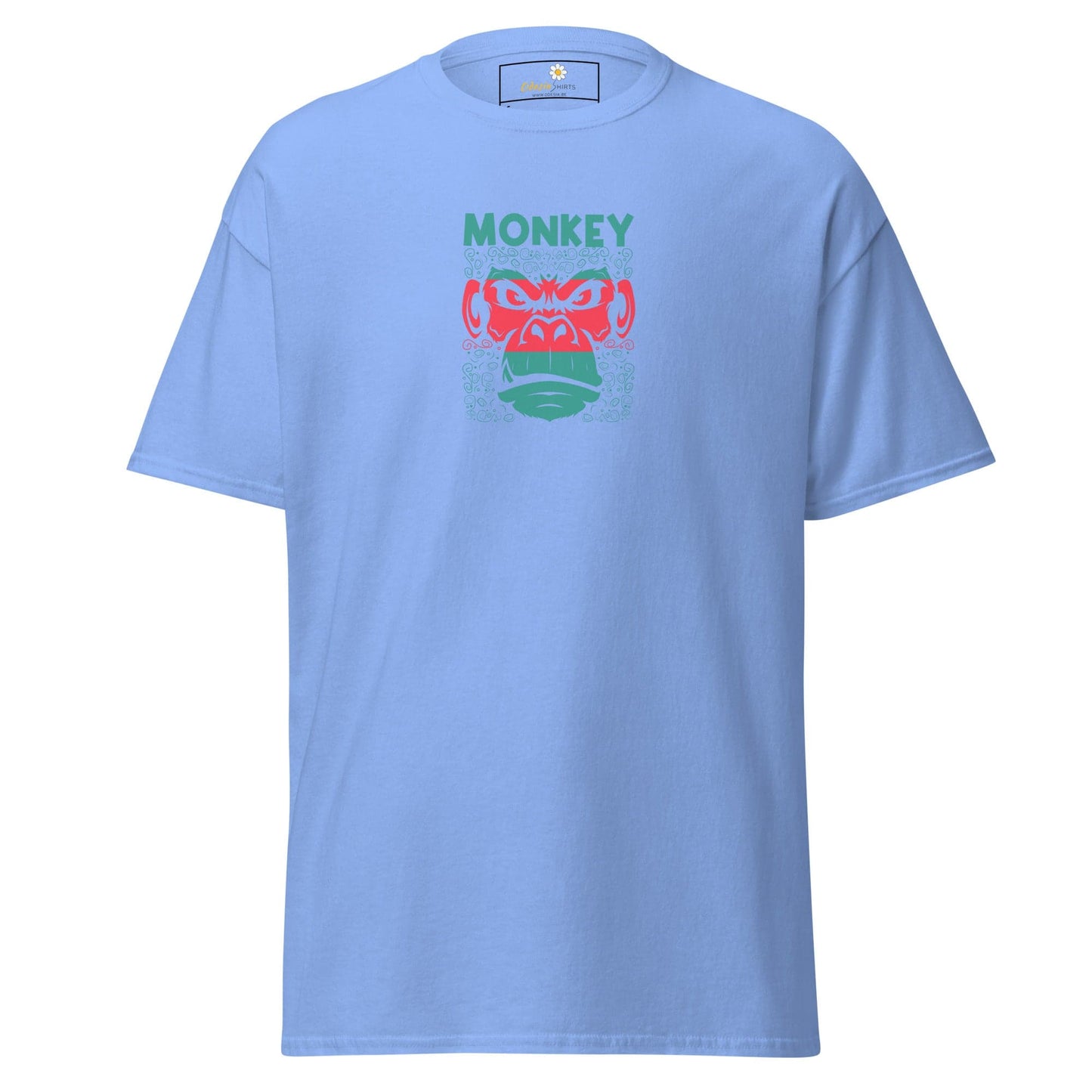 Unisex classic tee - WILD LIFE MONKEY - REGULAR - Carolina Blue / S