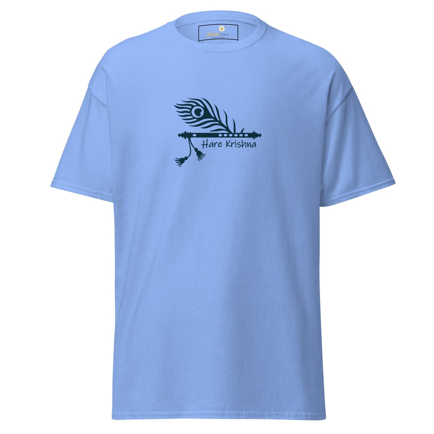Unisex classic tee - SPIRITUAL KRISHNA’S FLUTE - REGULAR - Carolina Blue / S