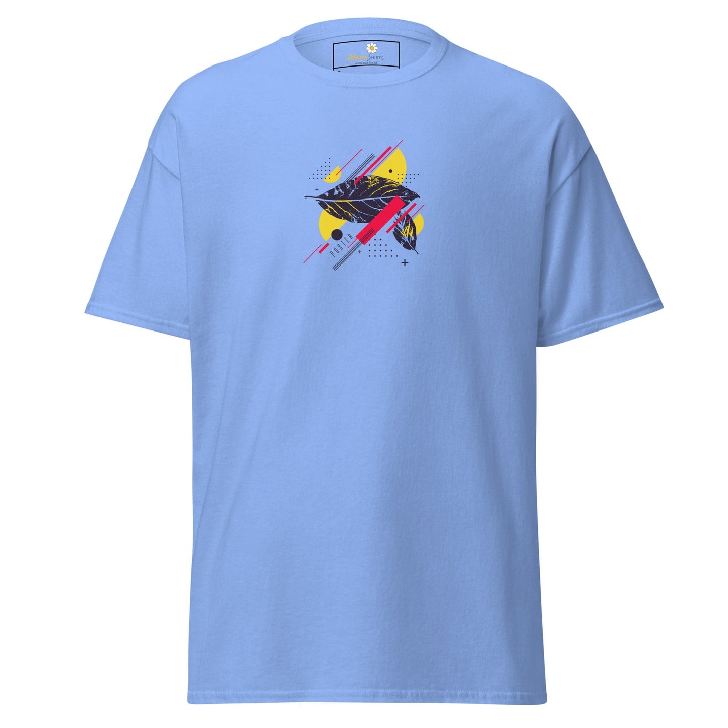 Unisex classic t-shirt - ABSTRACT SHAPES - REGULAR - Carolina Blue / S
