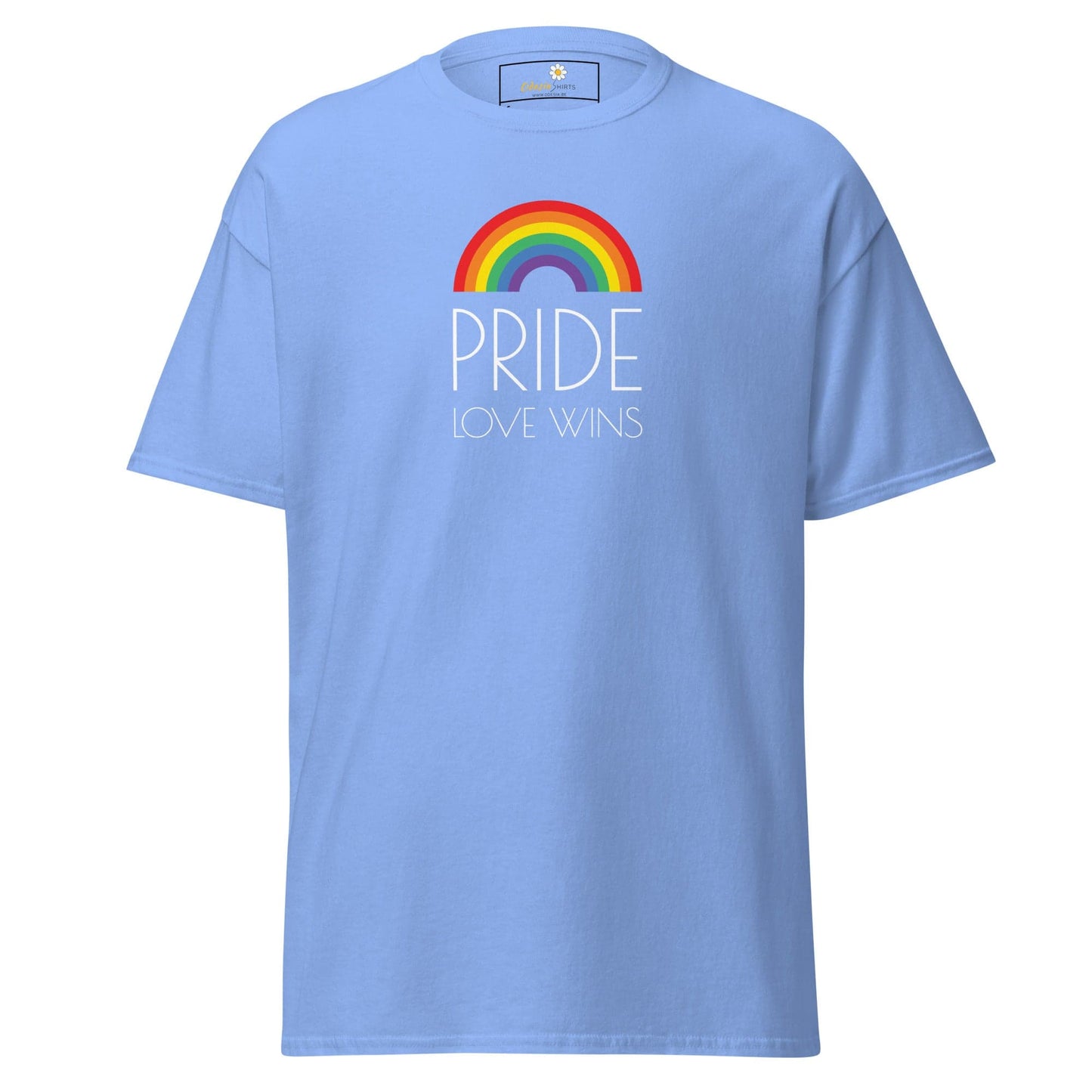 Unisex classic t-shirt - LGBTQ PRIDE LOVE WINS - REGULAR - Carolina Blue / S