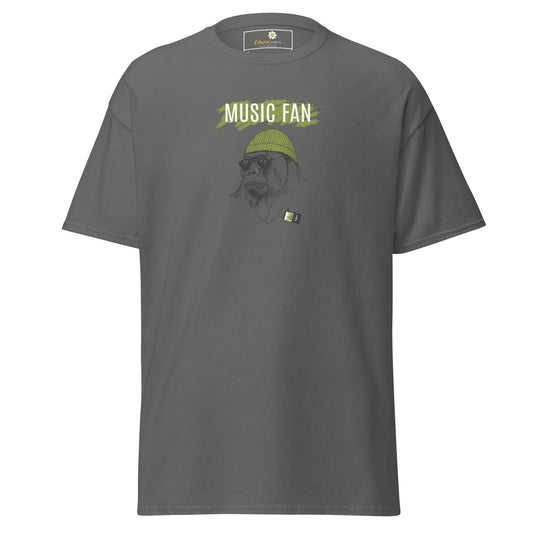 Unisex classic t-shirt - WILD LIFE MUSIC GORILLA - REGULAR - Charcoal / S