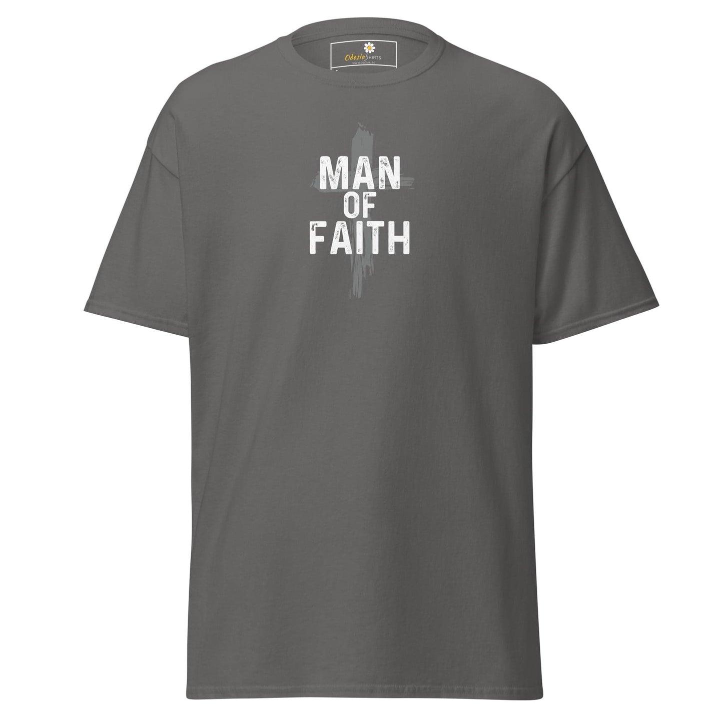 Unisex classic tee - SPIRITUAL MAN OF FAITH - REGULAR - Charcoal / S