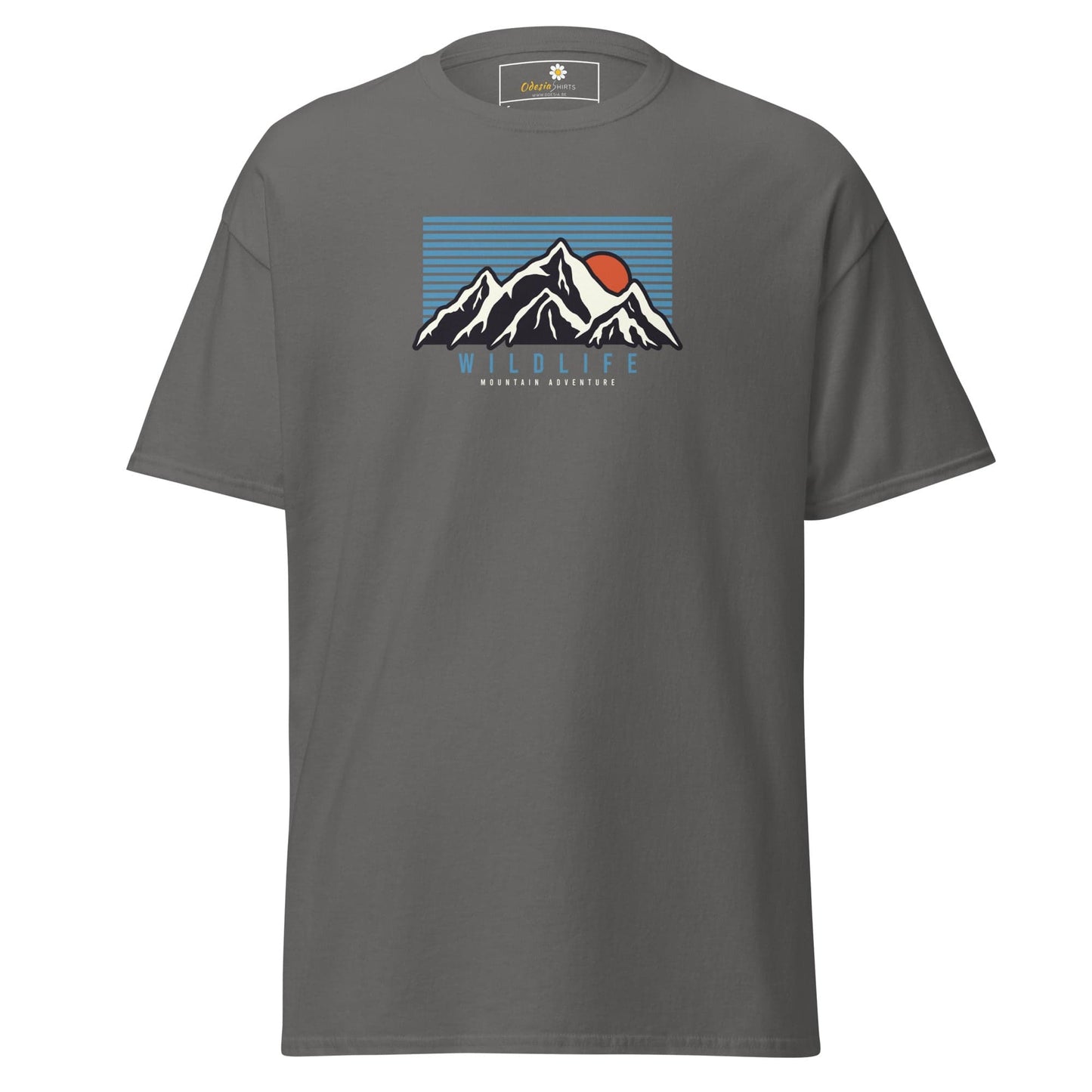 Unisex classic tee - NATURE MOUNTAIN WILDLIFE - REGULAR - Charcoal / S