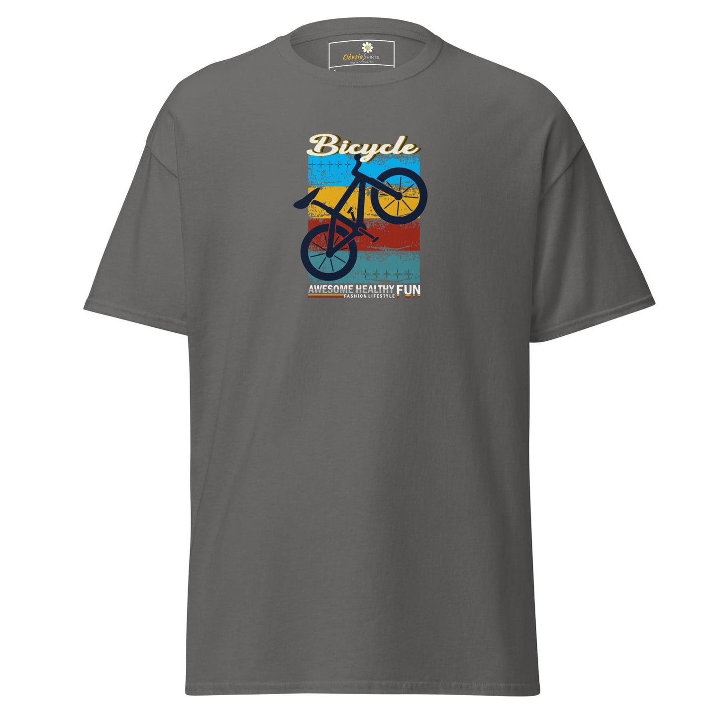 Unisex classic tee - SPORT BICYCLE FUN - REGULAR - Charcoal / S