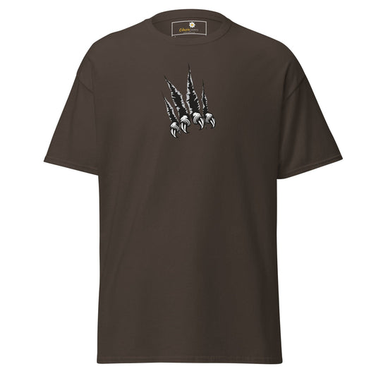 Unisex classic tee - WILD LIFE CLAWS - REGULAR - Dark Chocolate / S