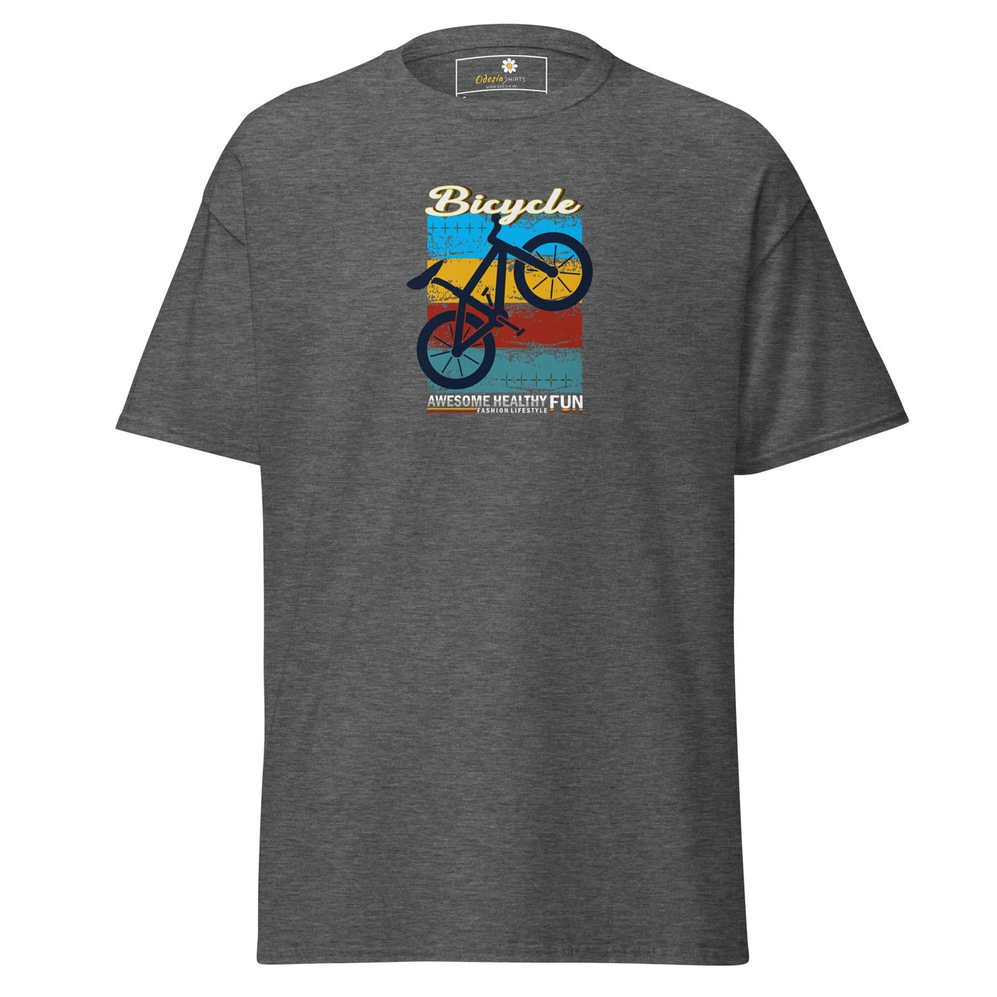 Unisex classic tee - SPORT BICYCLE FUN - REGULAR - Dark Heather / S