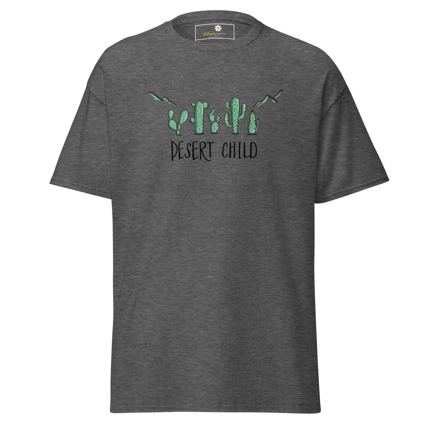 Unisex classic t-shirt - SUMMER DESERT CHILD - REGULAR - Dark Heather / S