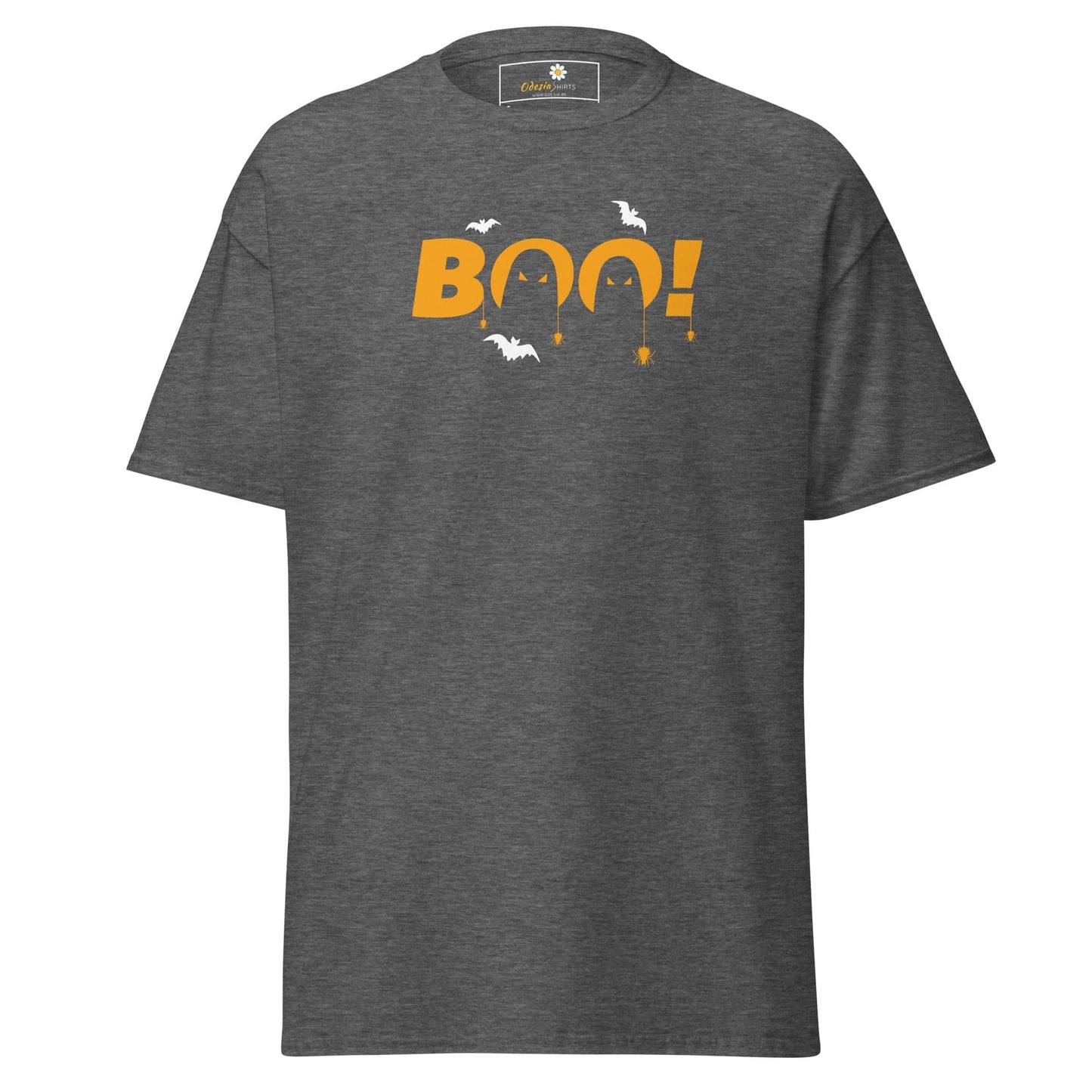 Unisex classic t-shirt - SEASONAL HALLOWEEN BOO - REGULAR - Dark Heather / S