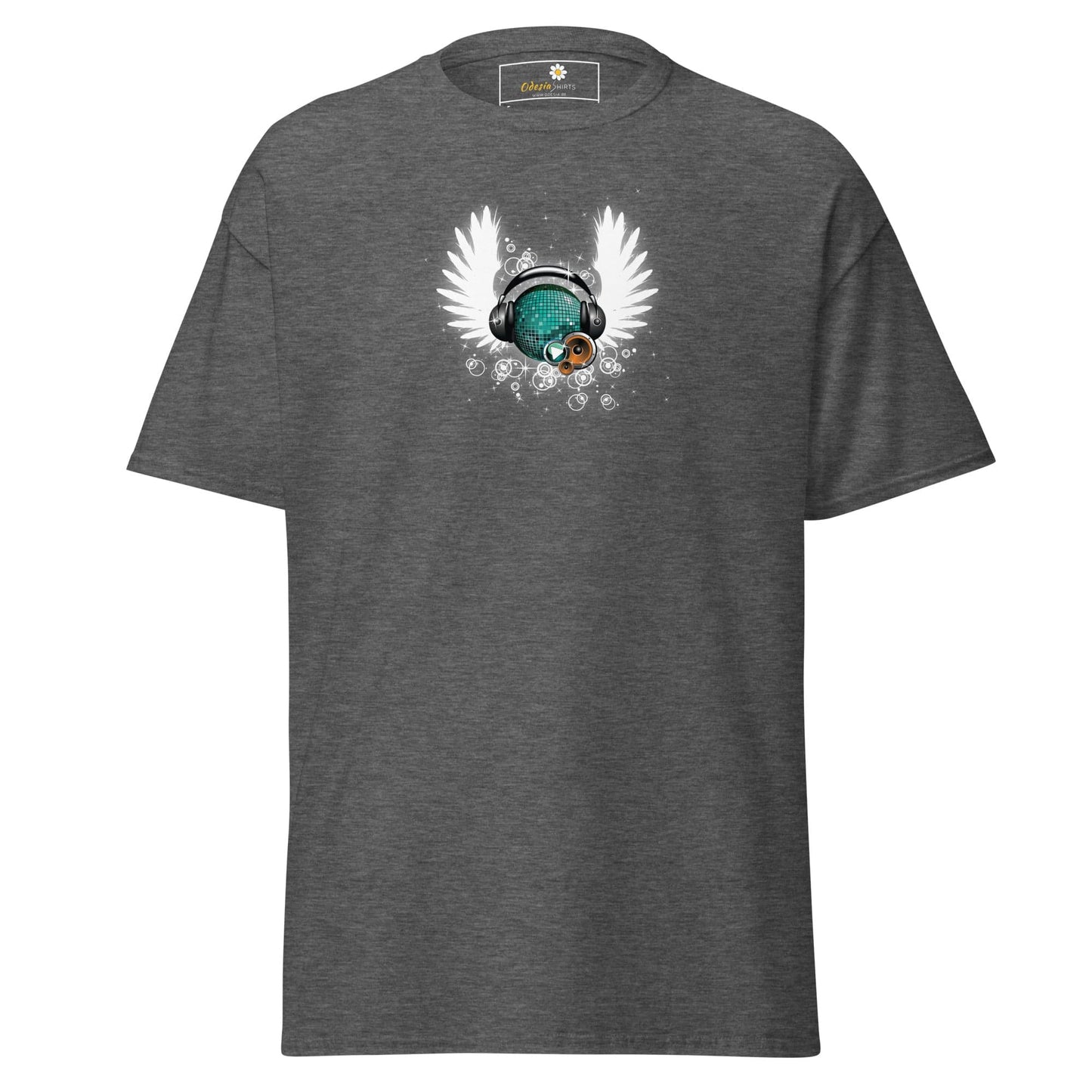 Unisex classic tee - MUSIC WINGS - REGULAR - Dark Heather / S