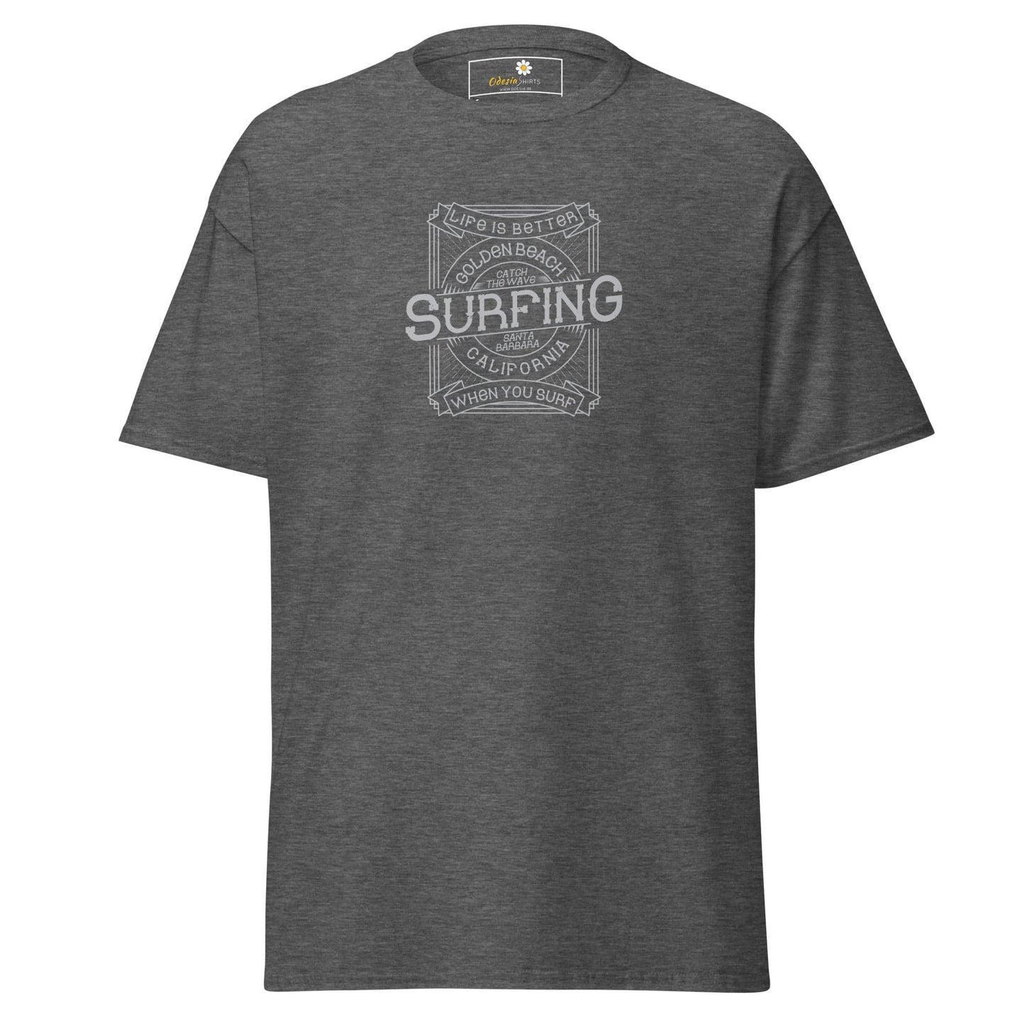 Unisex classic tee - SPORT GOLDEN BEACH SURFING - REGULAR - Dark Heather / S
