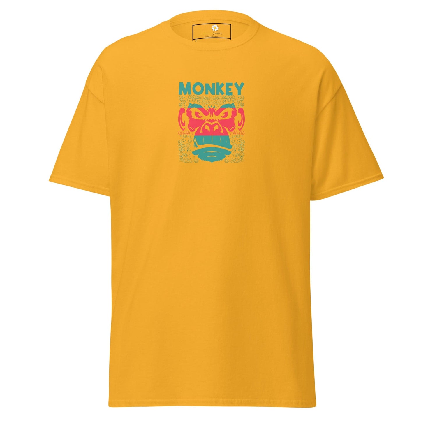 Unisex classic tee - WILD LIFE MONKEY - REGULAR - Gold / S