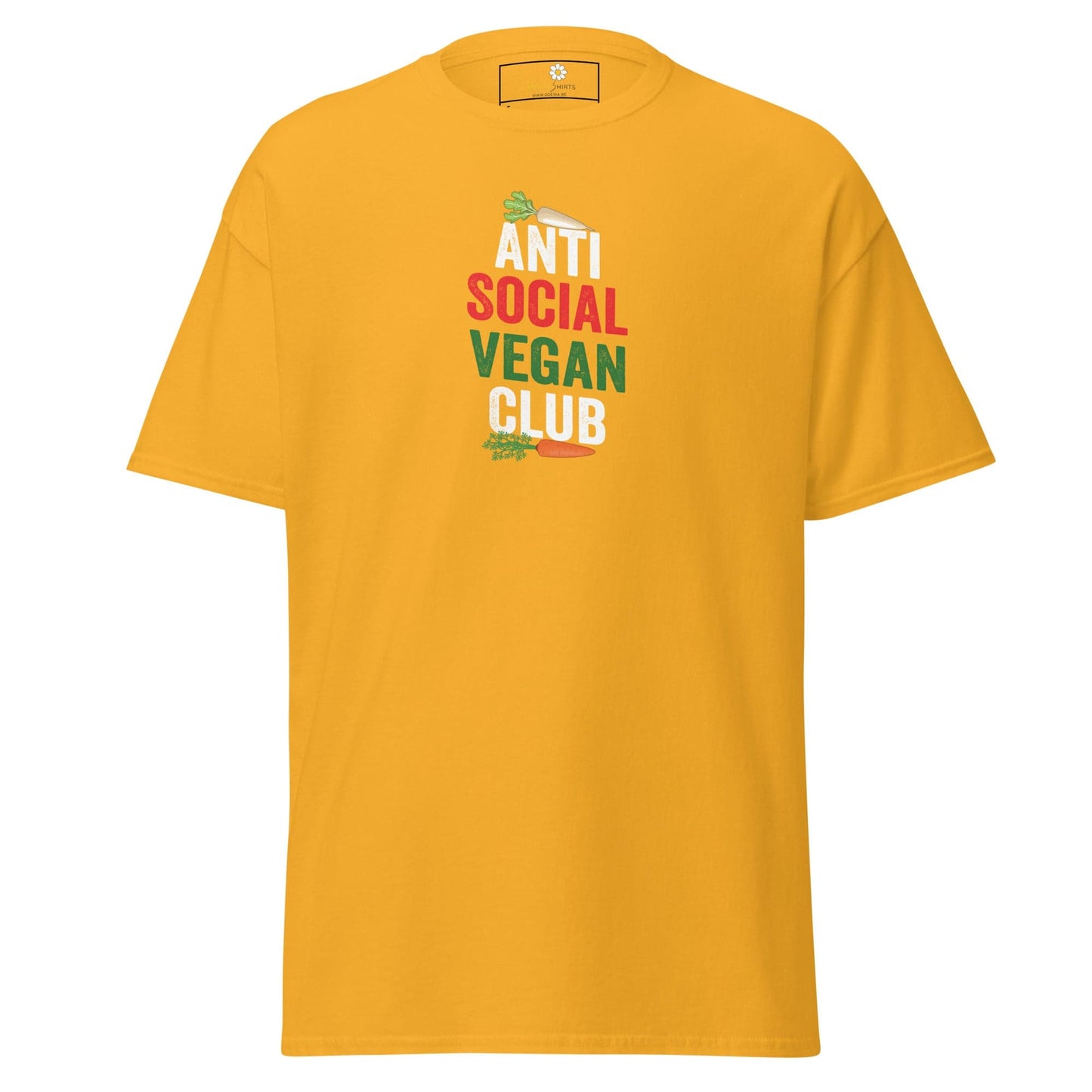 Unisex classic tee - GREEN VEGAN CLUB - REGULAR - Gold / S
