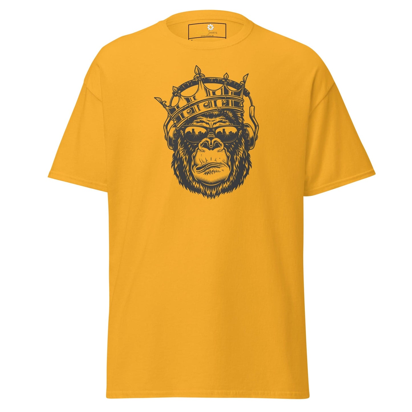 Unisex classic t-shirt - WILD LIFE MONKEY KING -REGULAR - Gold / S