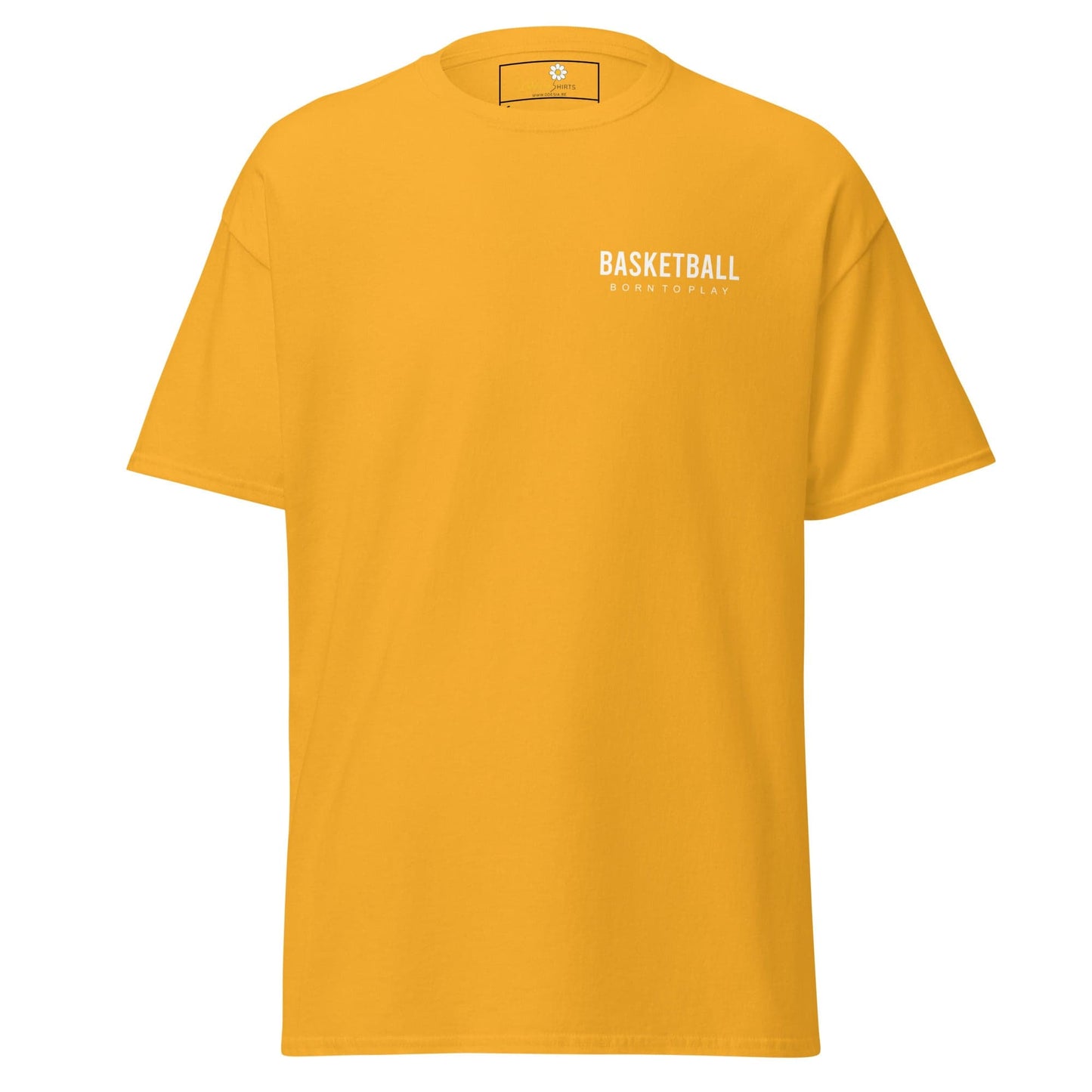 Unisex classic t-shirt - SPORT BASKETBALL - REGULAR - Gold / S