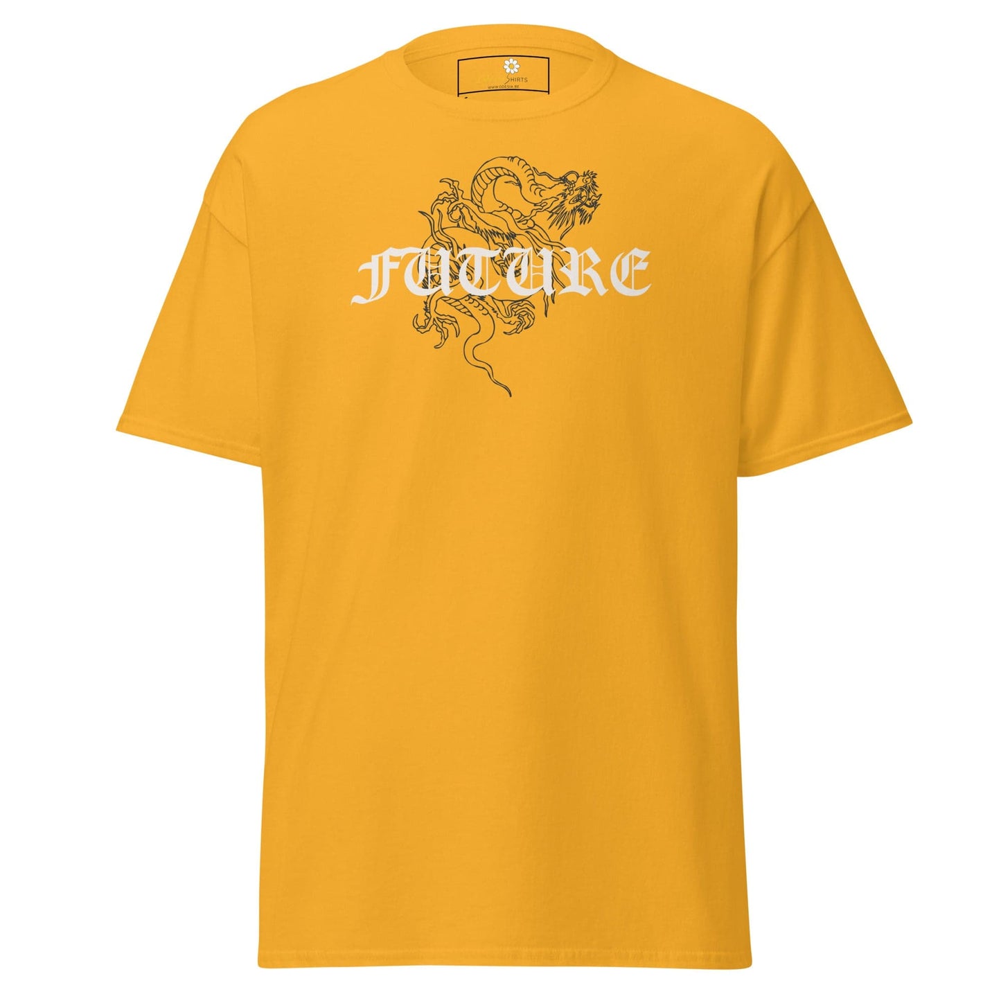 Unisex classic tee - MYSTIC FUTURE DRAGON - REGULAR - Gold / S