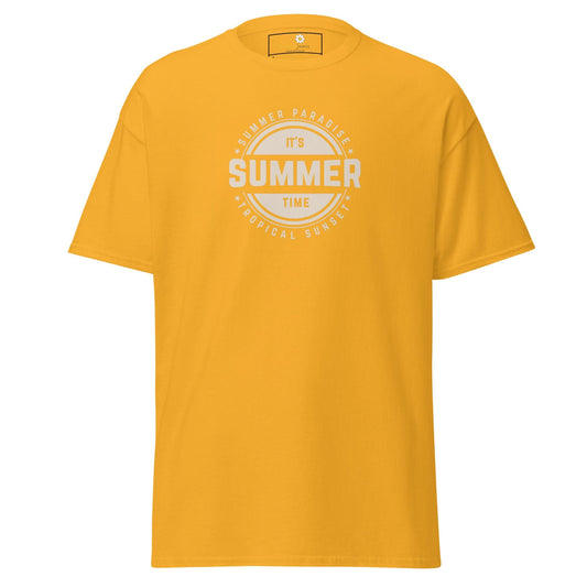 Unisex classic t-shirt - SUMMER TROPICAL - REGULAR - Gold / S