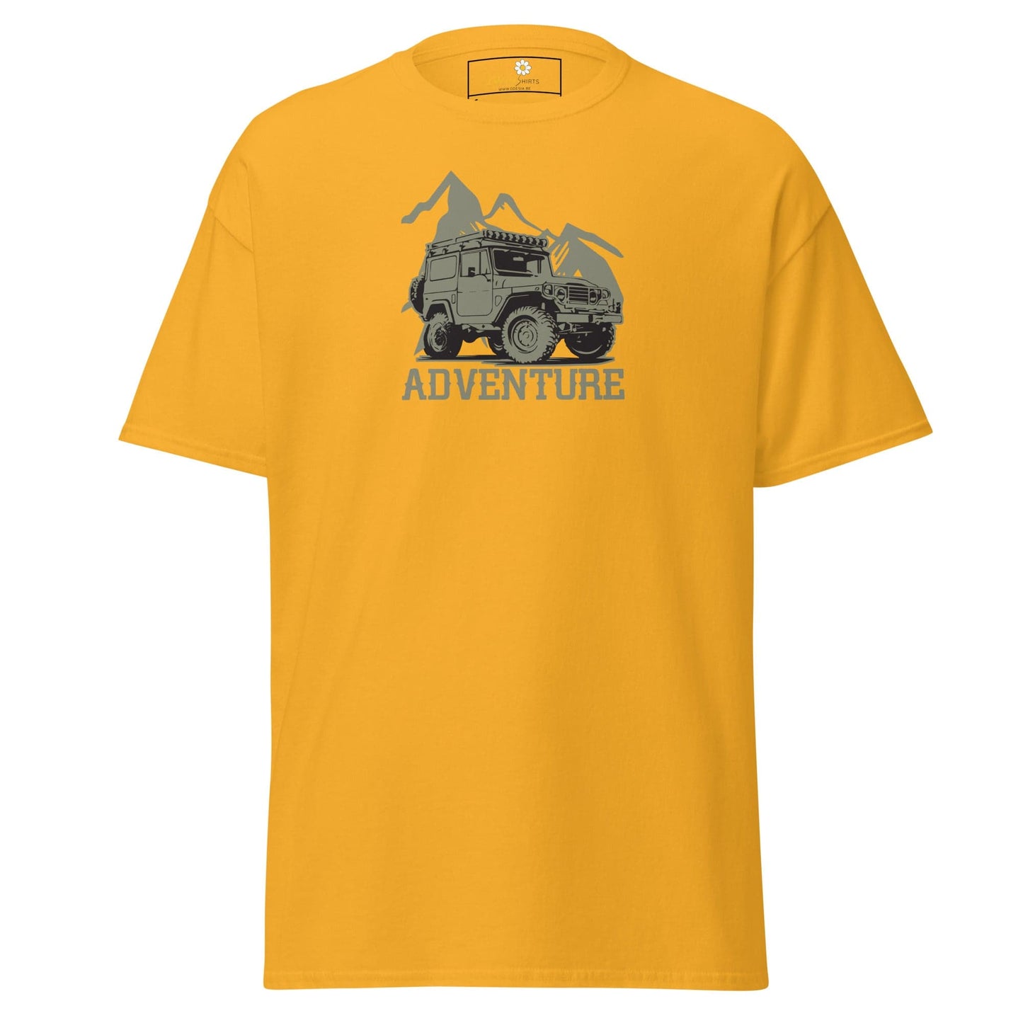 Unisex classic t-shirt - MOTOR ADVENTURE 4X4 - REGULAR - Gold / S