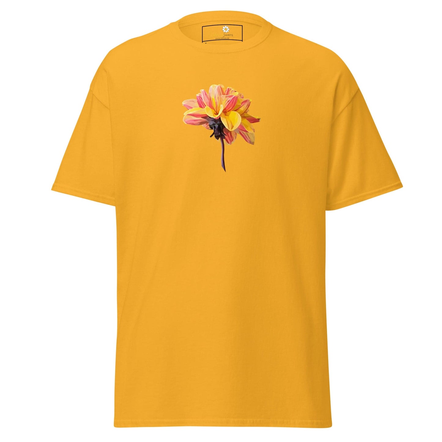 Unisex classic t-shirt - NATURE RED YELLOW FLOWER - REGULAR - Gold / S