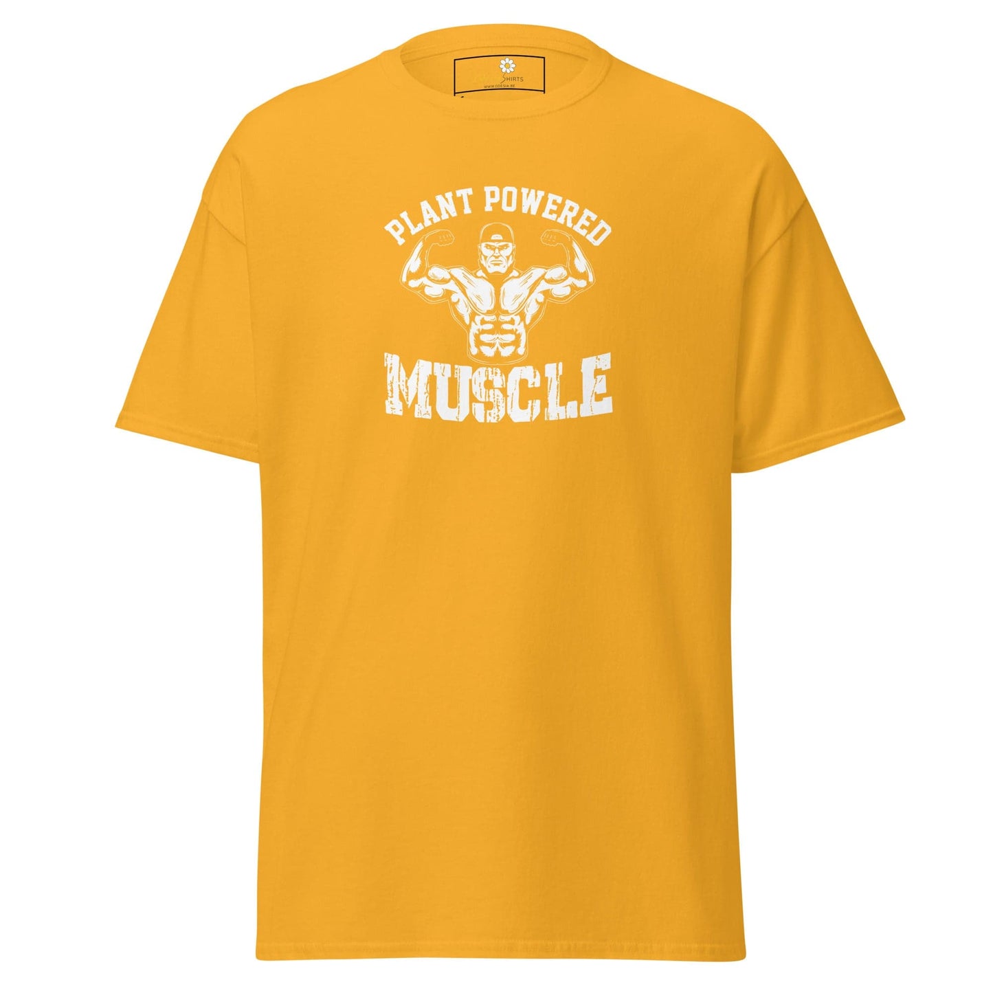 Unisex classic t-shirt - SPORT PLANT MUSCLES - REGULAR - Gold / S