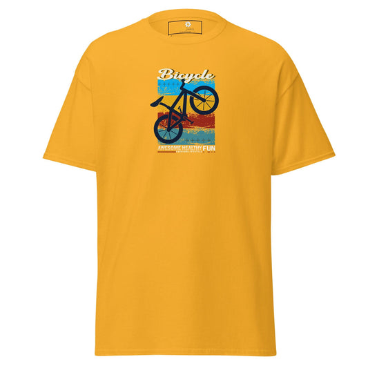 Unisex classic tee - SPORT BICYCLE FUN - REGULAR - Gold / S