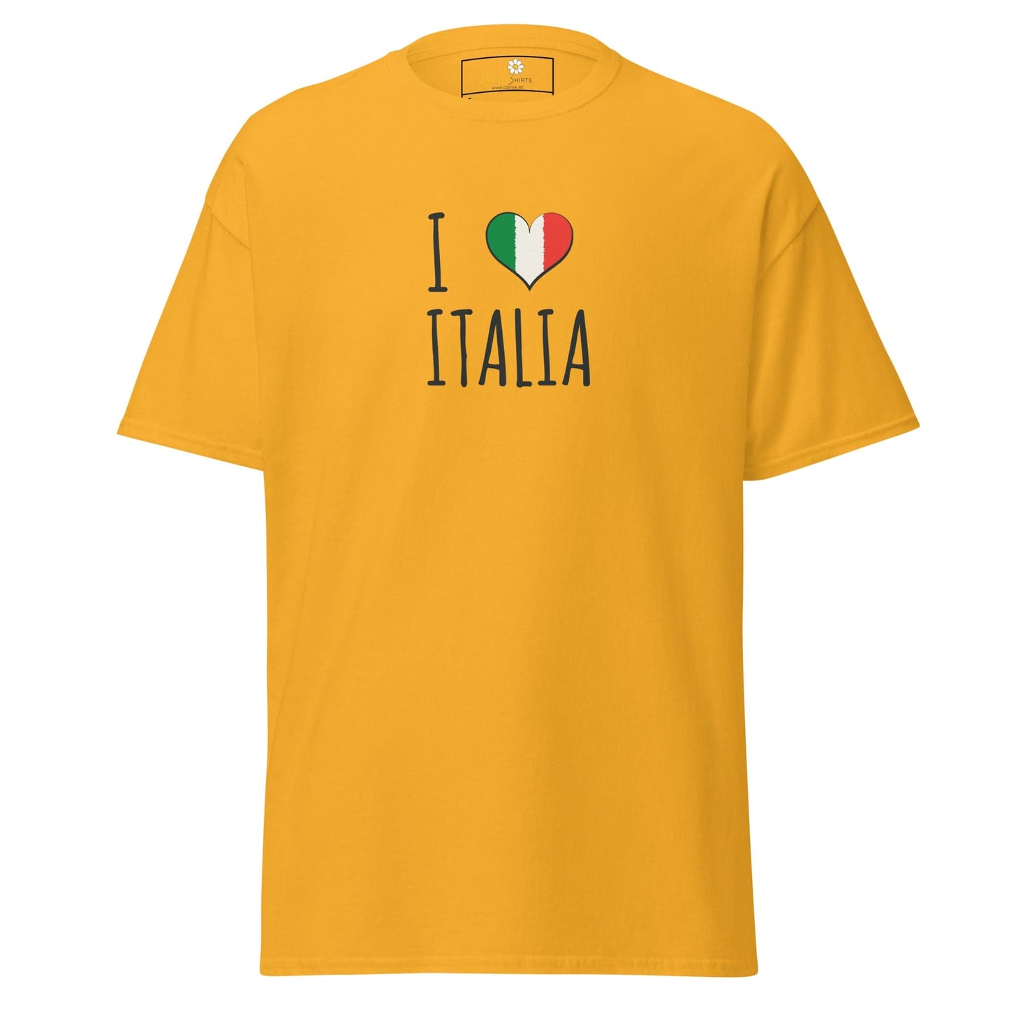 Unisex classic tee - COUNTRY I LOVE ITALY - REGULAR - Gold / S