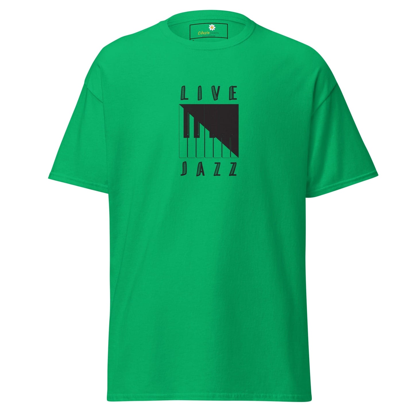 Unisex classic t-shirt - MUSIC LIFE JAZZ - REGULAR - Irish Green / S
