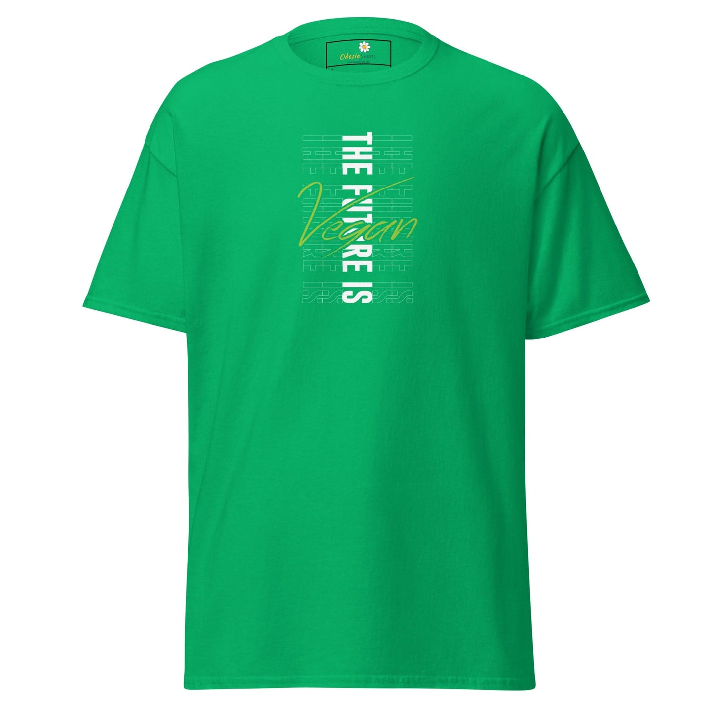 Unisex classic tee - GREEN THE FUTURE IS VEGAN - REGULAR - Irish Green / S
