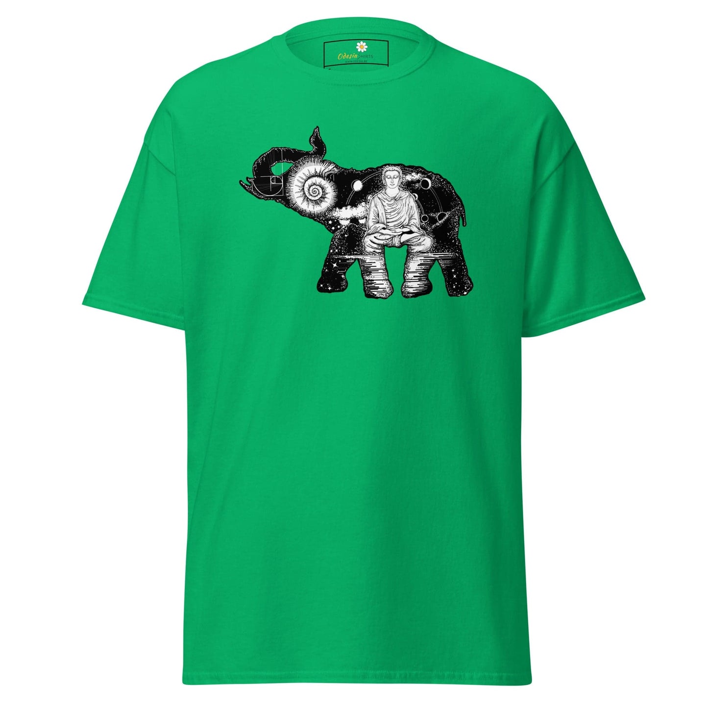 Unisex classic t-shirt - MYSTIC ELEPHANT MEDITATION - REGULAR - Irish Green / S