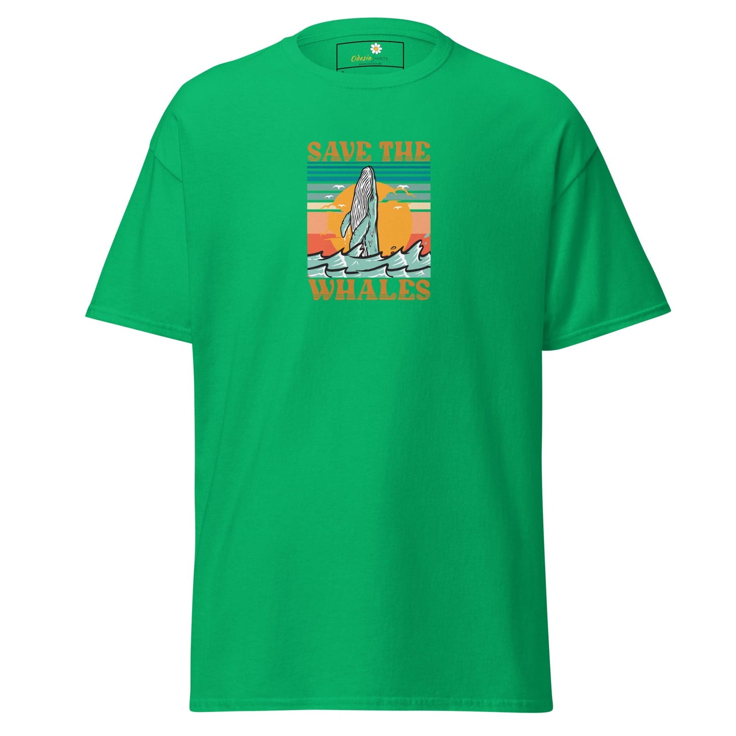 Unisex classic tee - WILD LIFE SAVE THE WHALES - REGULAR - Irish Green / S