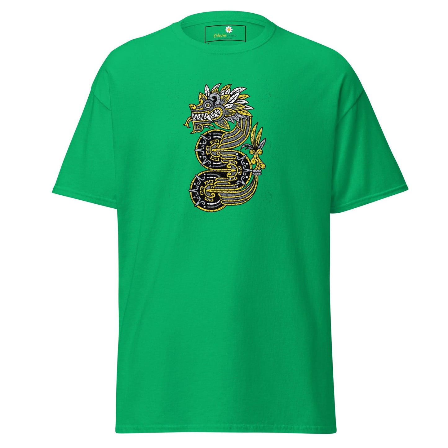 Unisex classic t-shirt - MYSTIC YELLOW GREY DRAGON - REGULAR - Irish Green / S