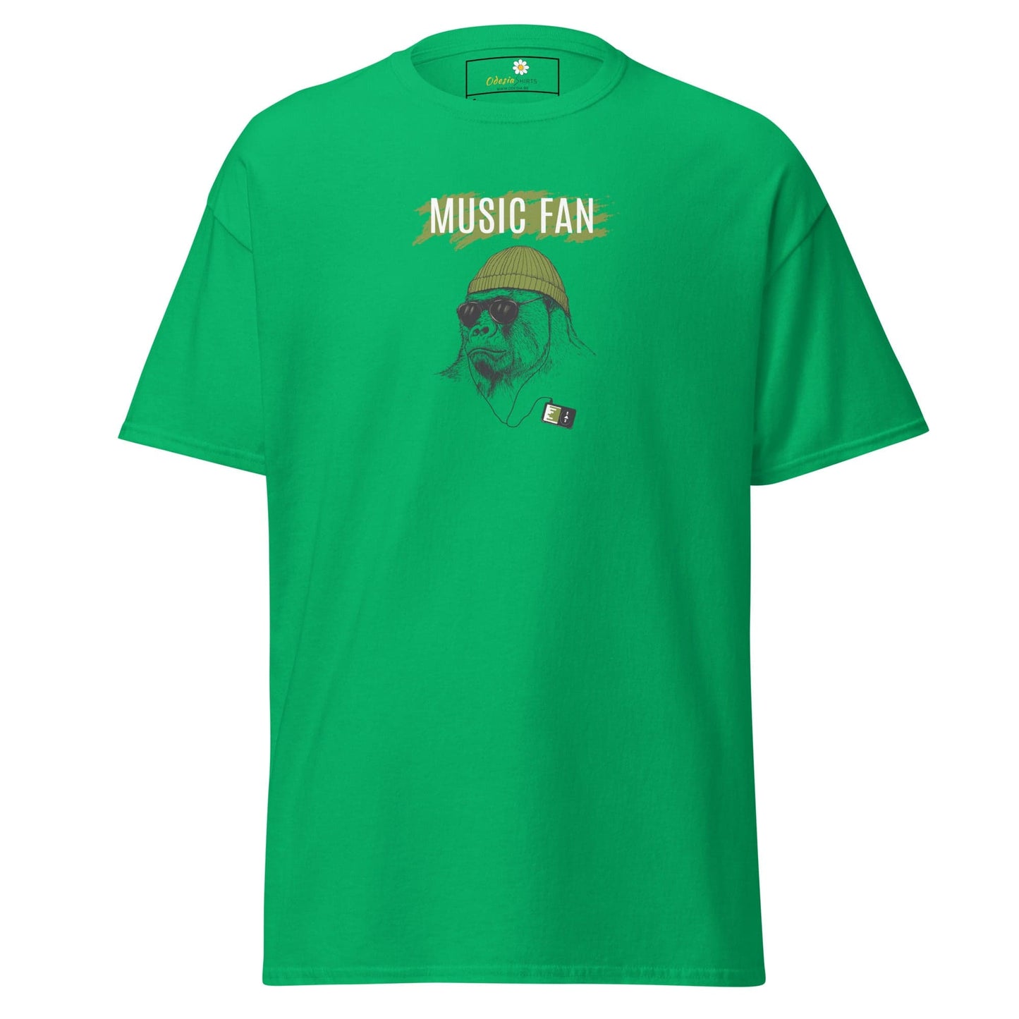 Unisex classic t-shirt - WILD LIFE MUSIC GORILLA - REGULAR - Irish Green / S