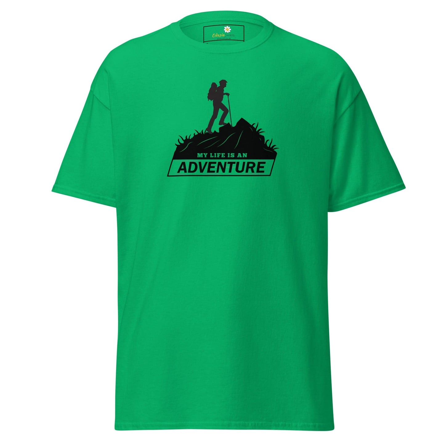 Unisex classic t-shirt - ADVENTURE MOUNTAIN - REGULAR - Irish Green / S