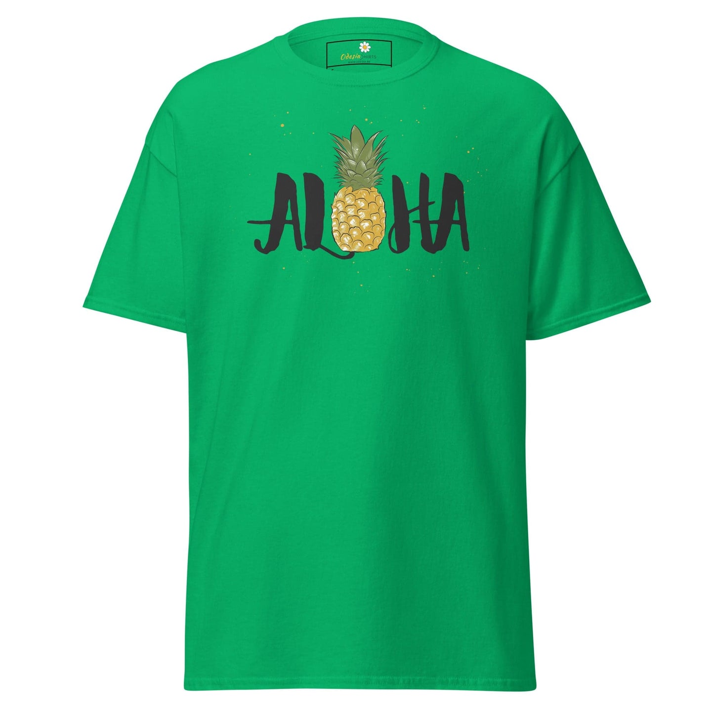 Unisex classic t-shirt - POSITIVE ALOHA HAWAI PINEAPPLE - REGULAR - Irish Green / S