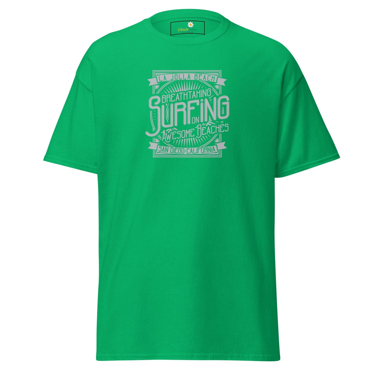 Unisex classic t-shirt - SUMMER AWESOME SURFING - REGULAR - Irish Green / S