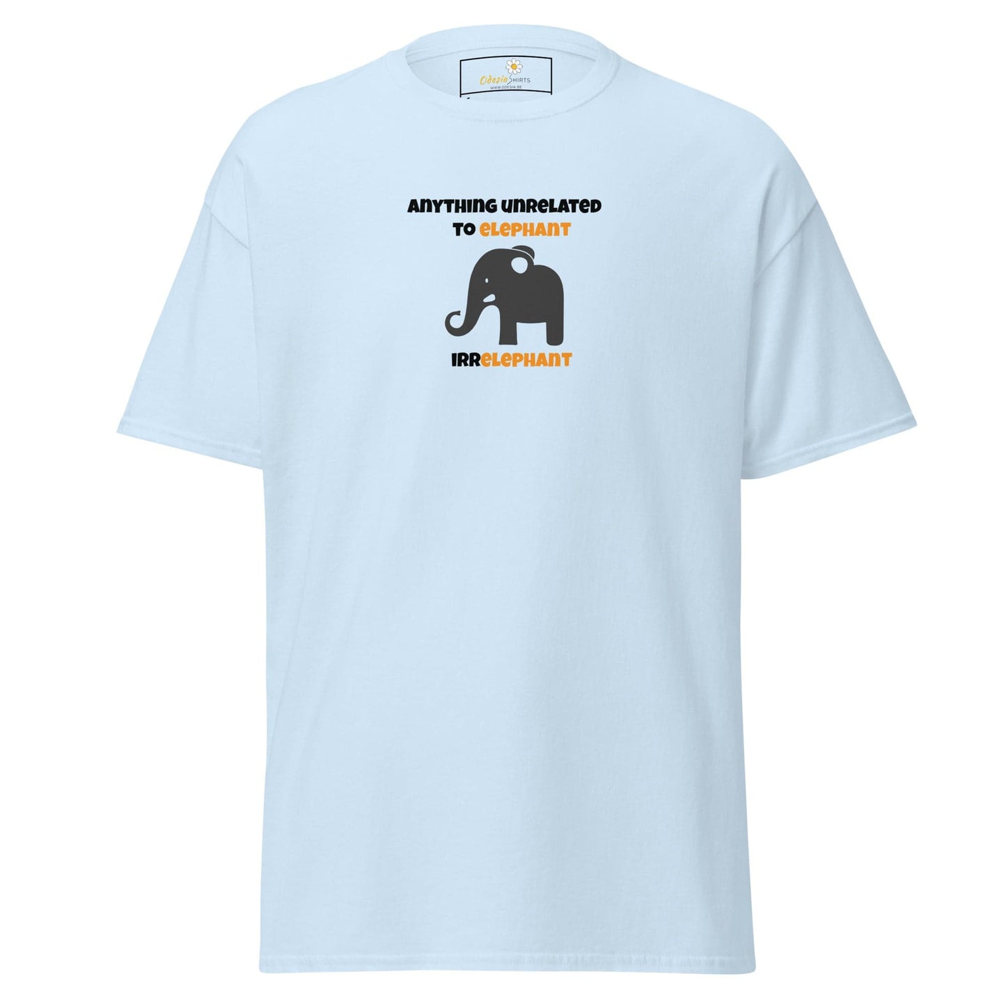 Unisex classic t-shirt - FUN ELEPHANT IRRELEPHANT - REGULAR - Light Blue / S