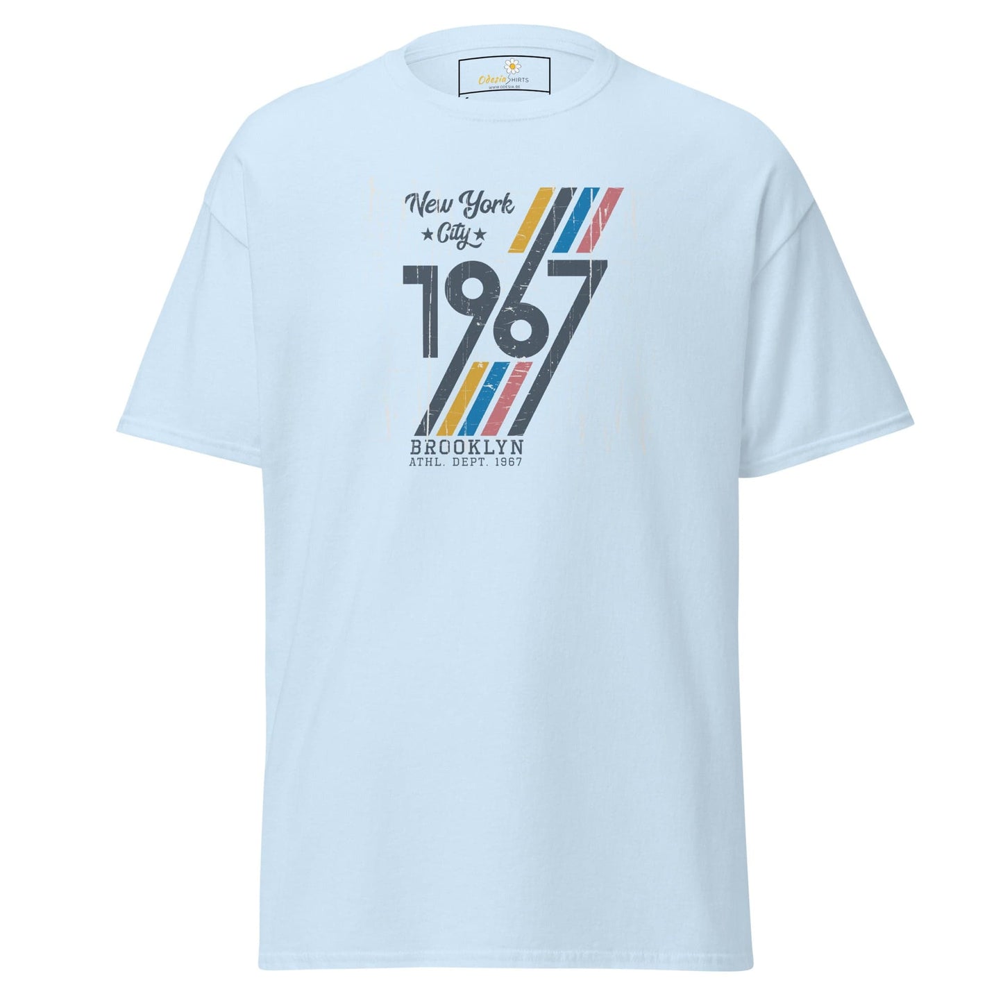 Unisex classic t-shirt - URBAN 1967 NY CITY - REGULAR - Light Blue / S