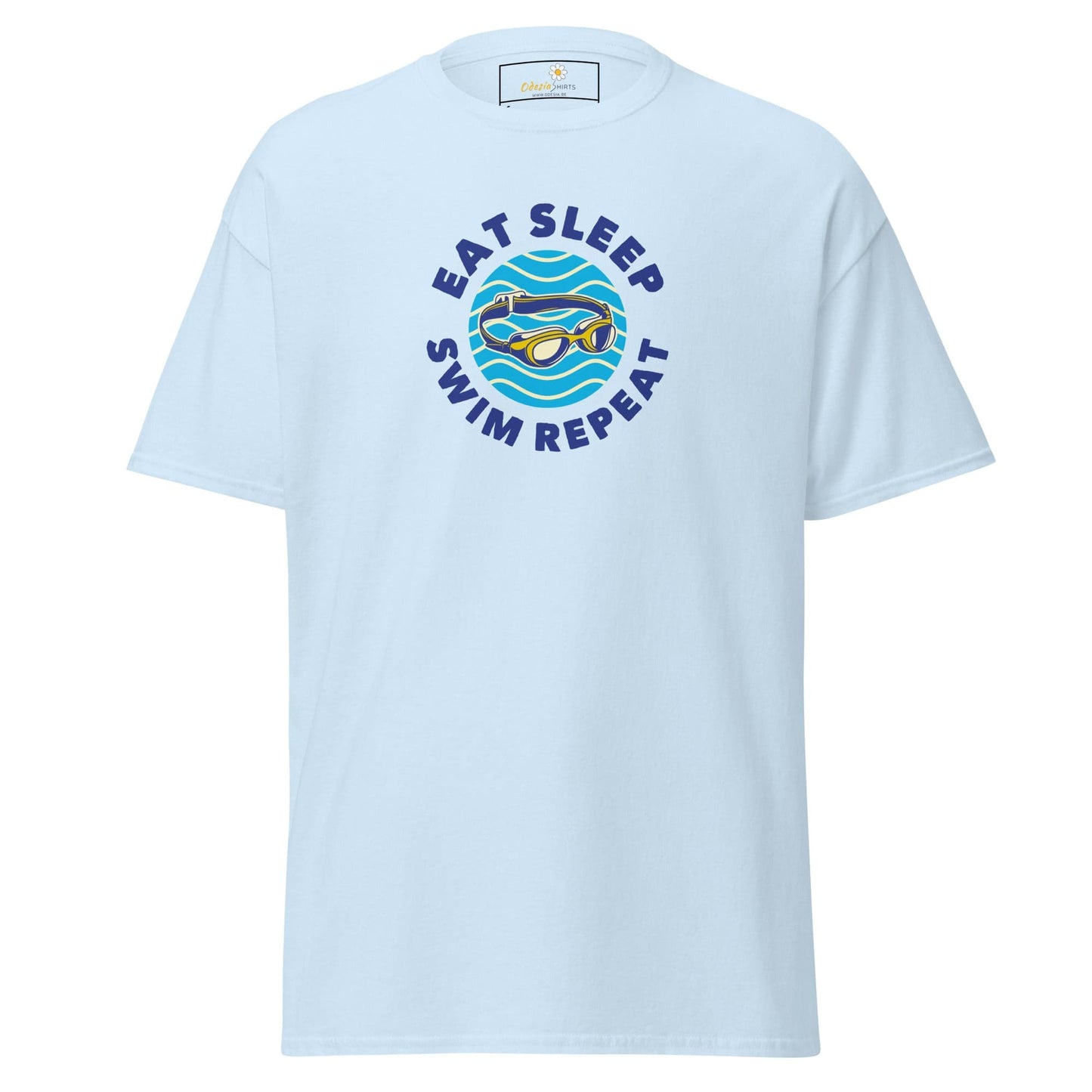 Unisex classic t-shirt - SPORT EAT SWIM SLEEP - REGULAR - Light Blue / S