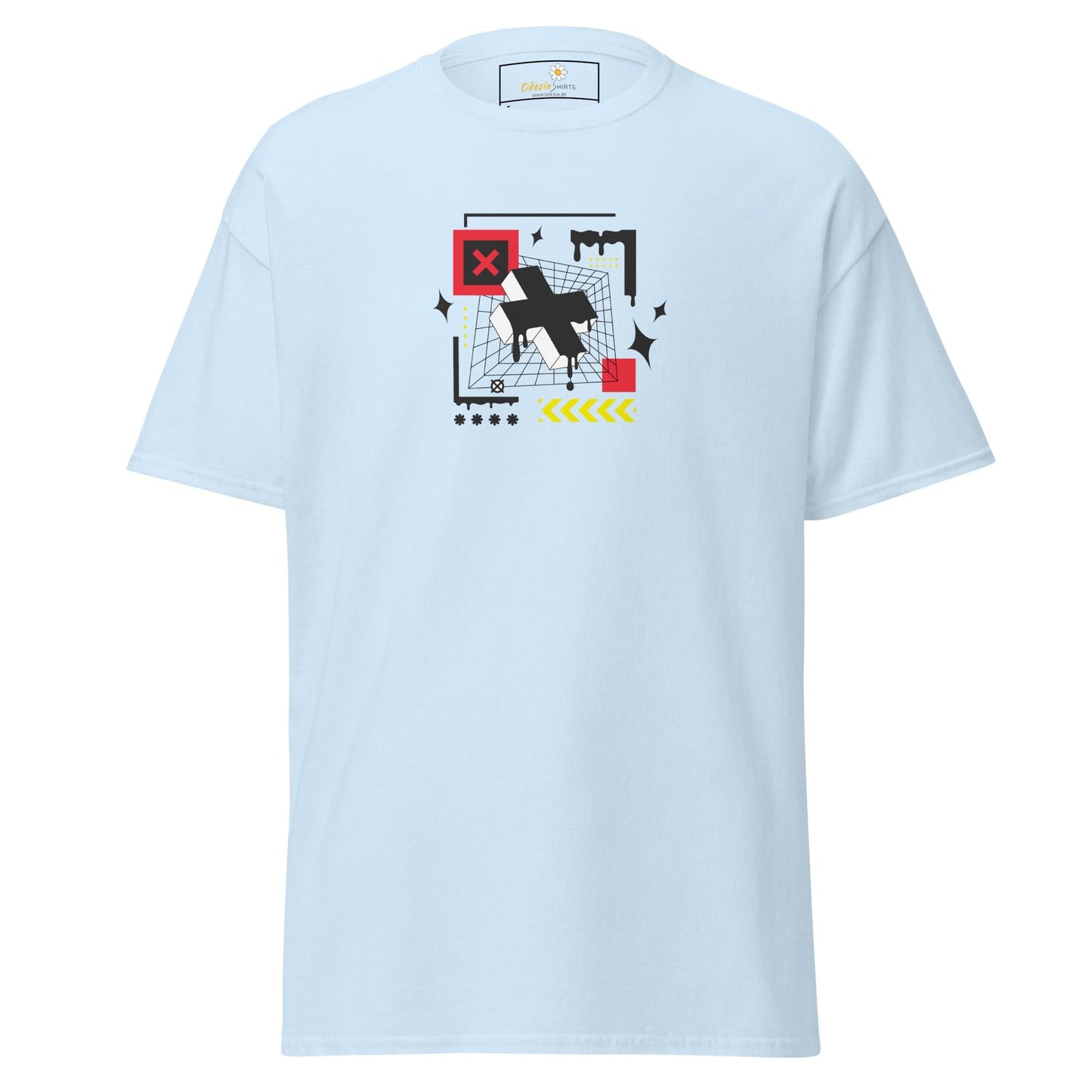 Unisex classic t-shirt - ABSTRACT FIGURES - REGULAR - Light Blue / S