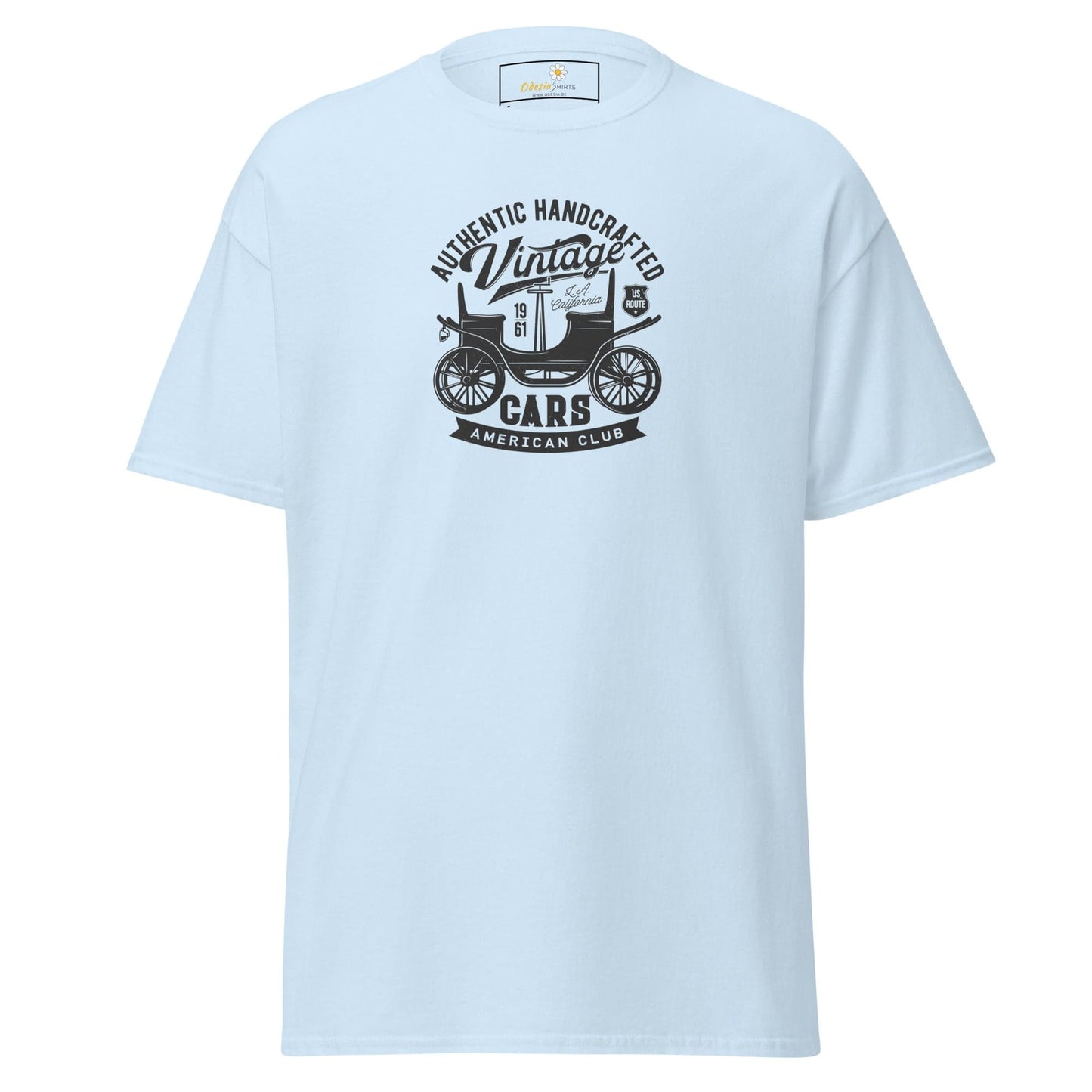 Unisex classic t-shirt - VINTAGE OLD CAR - REGULAR - Light Blue / S