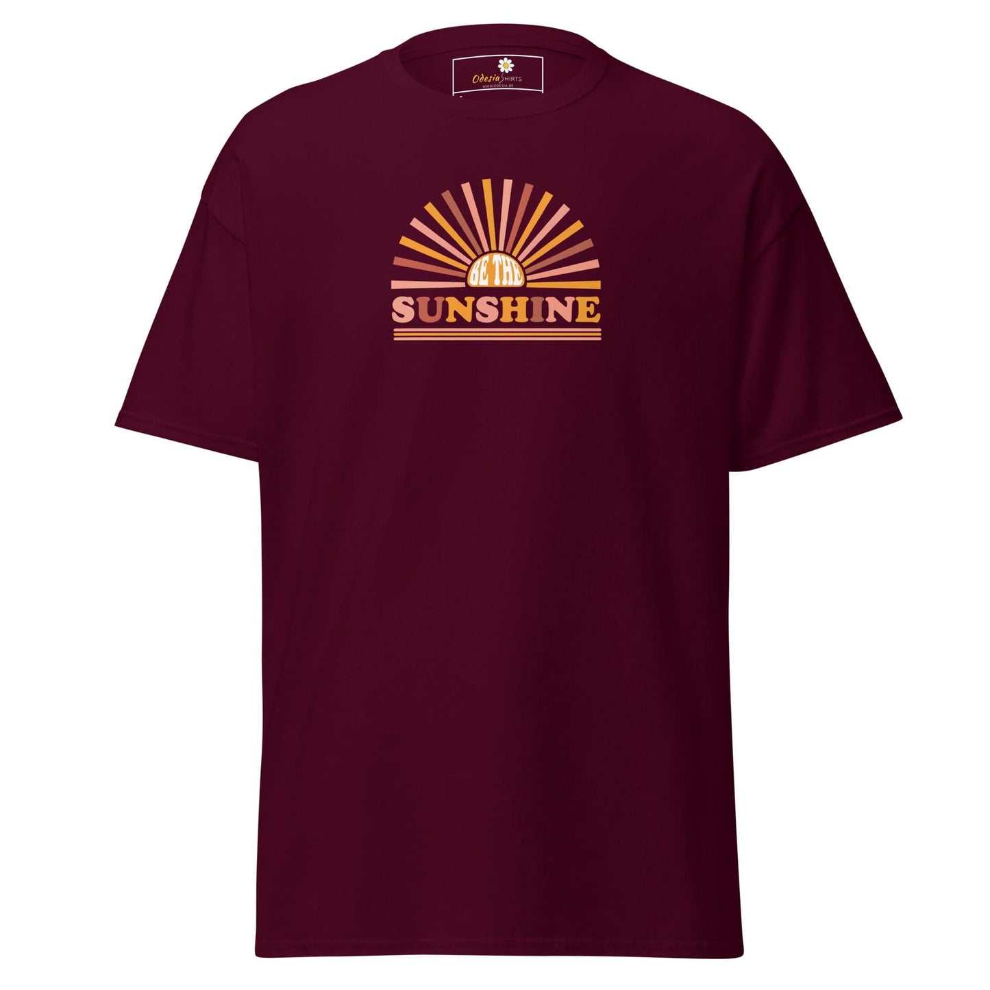 Unisex classic tee - SUMMER SUNSHINE - REGULAR - Maroon / S